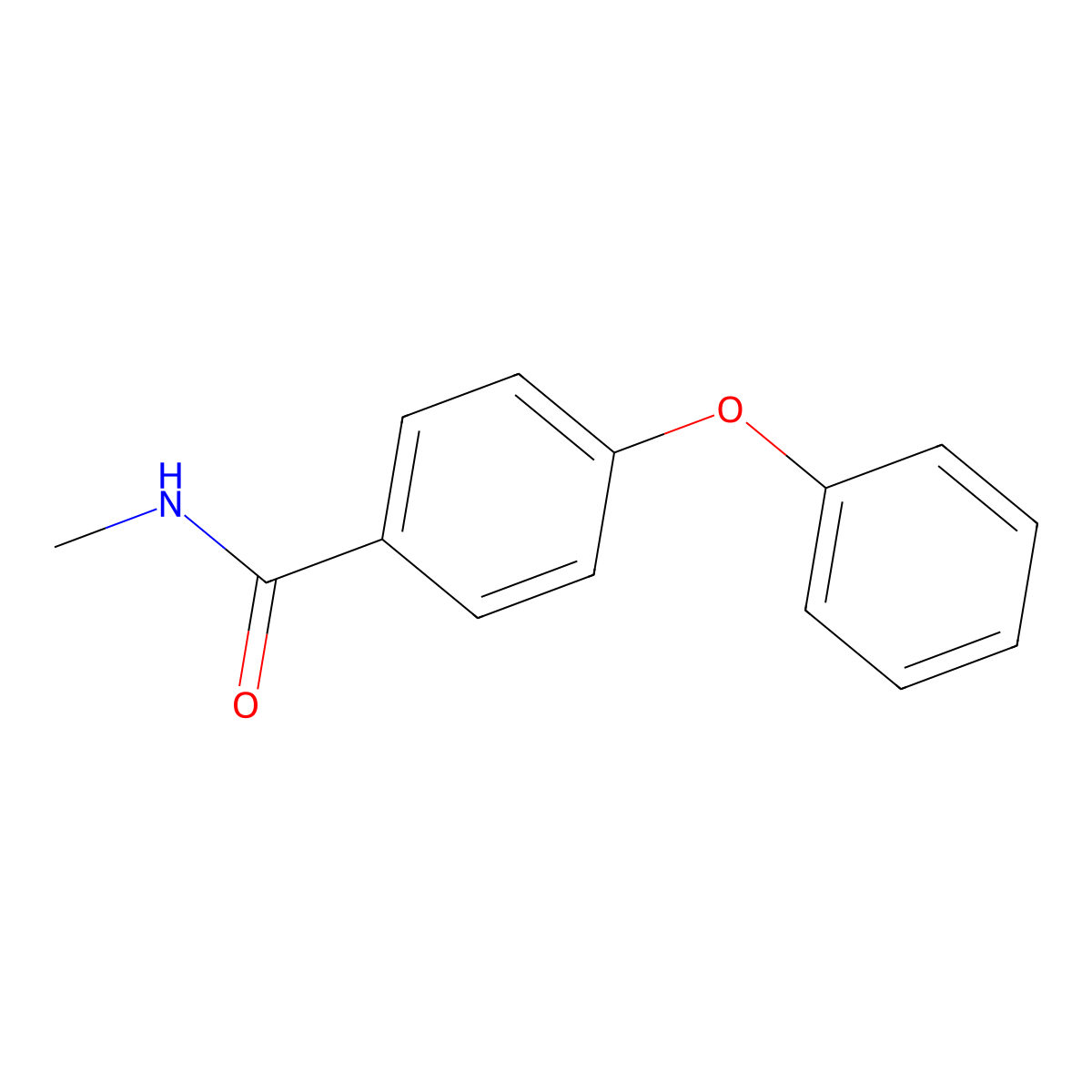 N-Methyl-4-phenoxybenzamide molecular structure, CAS 60034-89-1