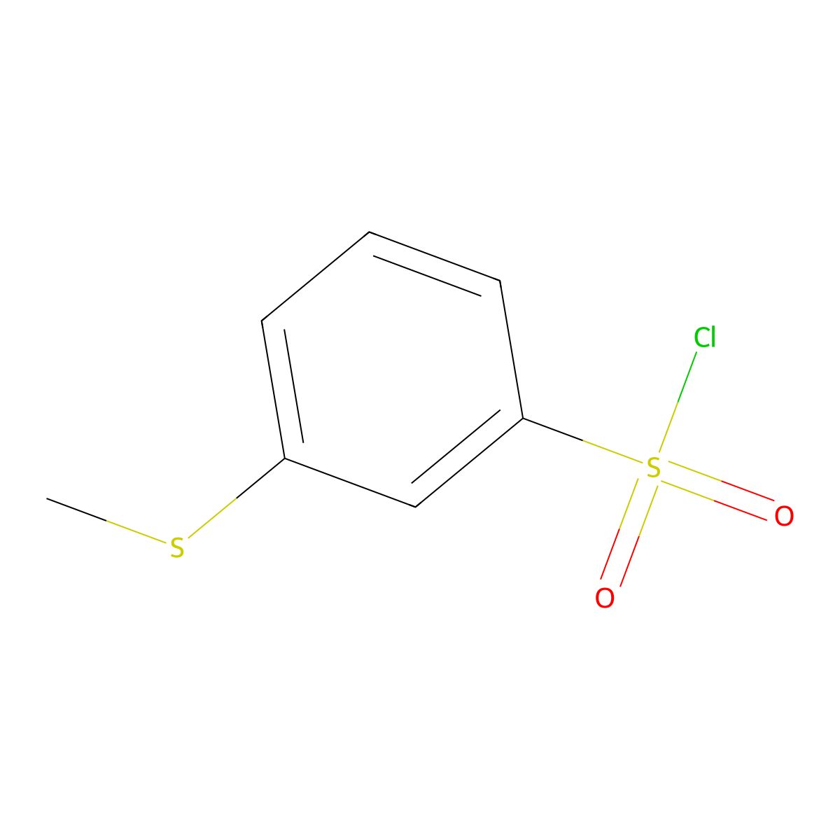 3-(Methylsulfanyl)benzene-1-sulfonyl chloride molecular structure, CAS 60036-46-6