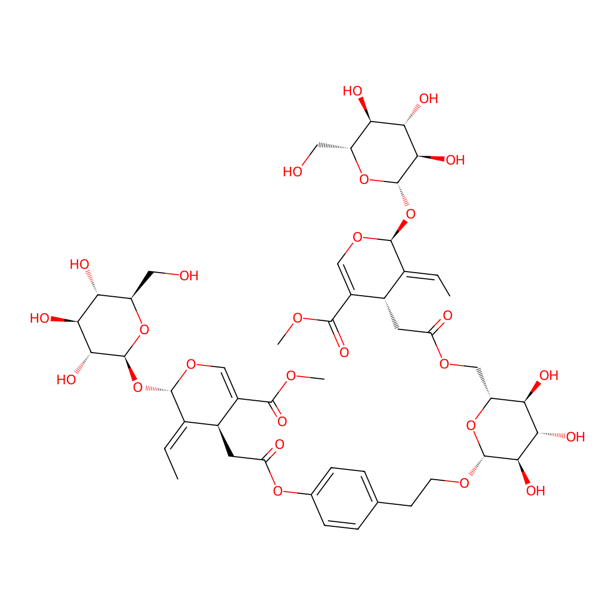 Nuezhenoside G13 molecular structure, CAS 60037-39-0