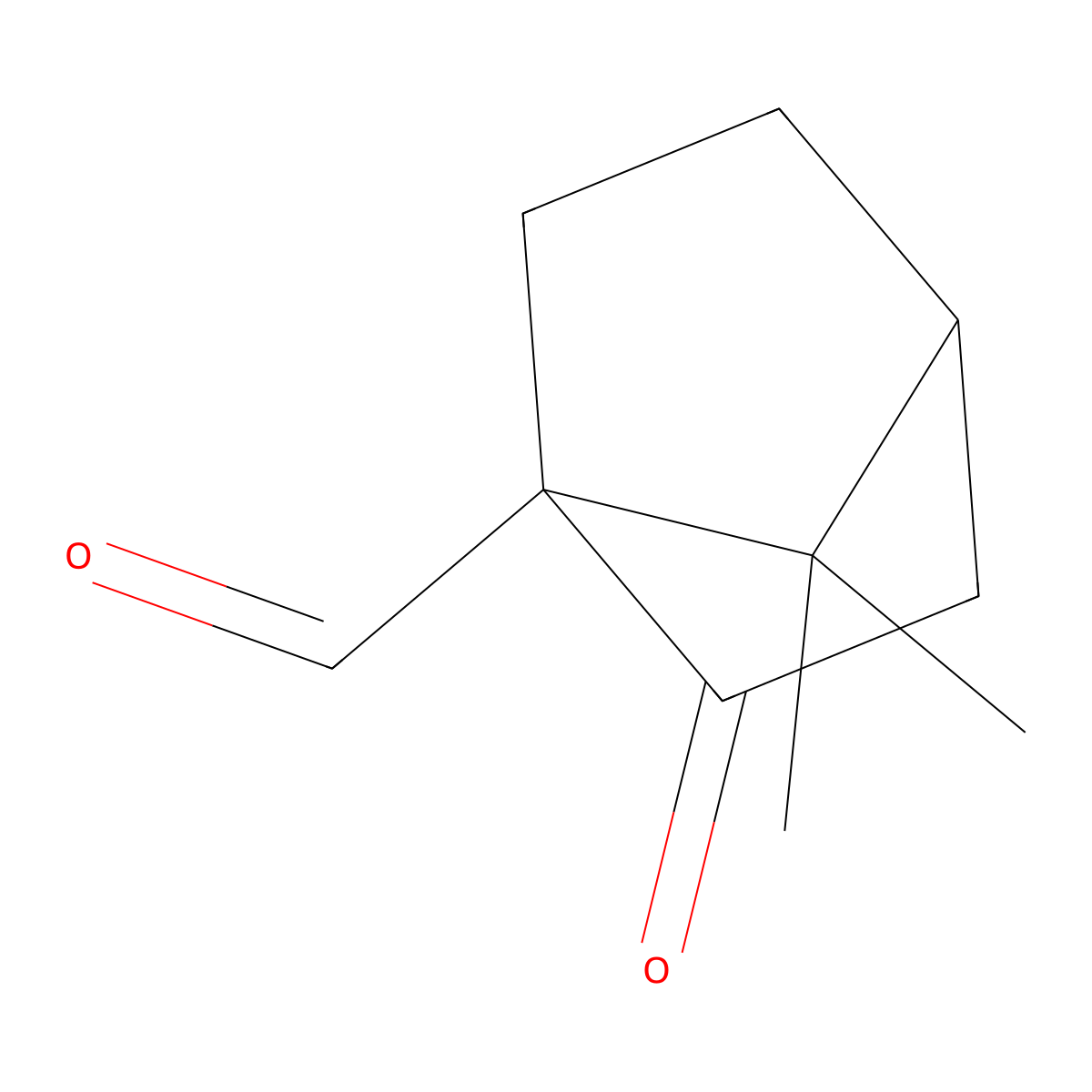 Oxocamphor molecular structure, CAS 6004-71-3