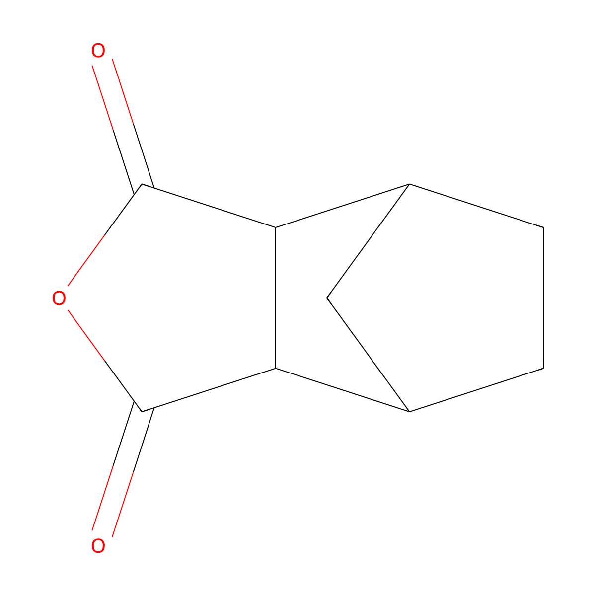 Hexahydro-3,6-methanophthalic anhydride molecular structure, CAS 6004-79-1