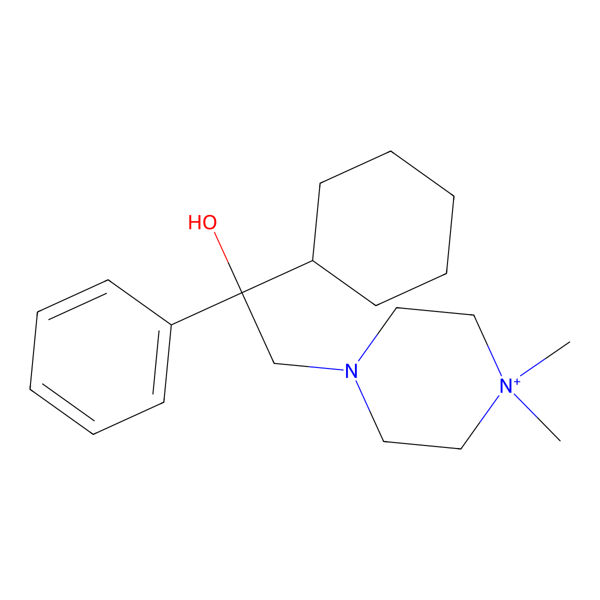Hexocyclium molecular structure, CAS 6004-98-4