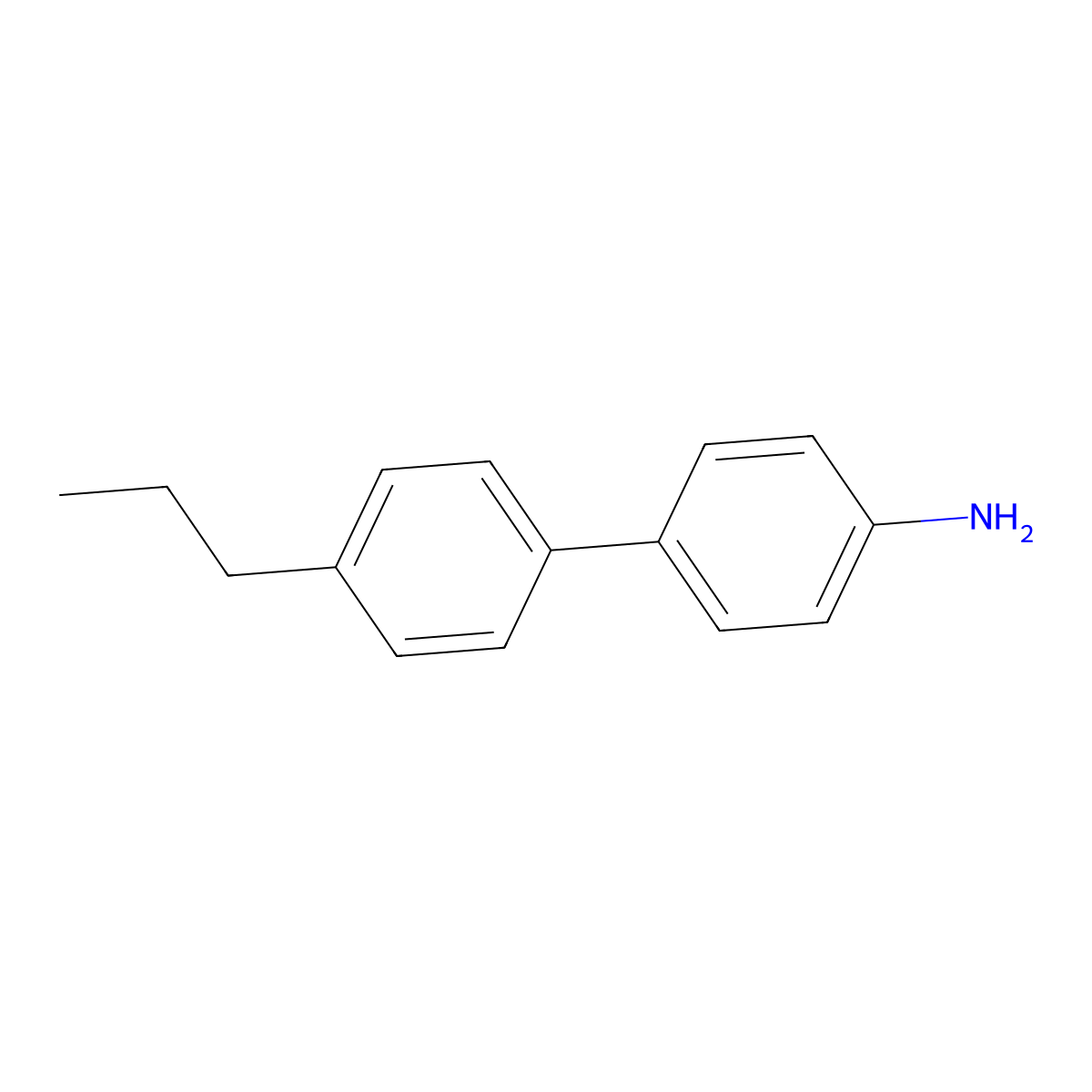 4-(4-Propylphenyl)aniline molecular structure, CAS 60040-12-2