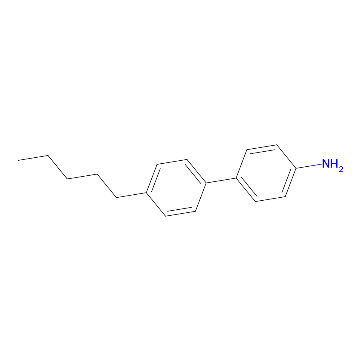 4'-Pentyl-[1,1'-biphenyl]-4-amine molecular structure, CAS 60040-14-4