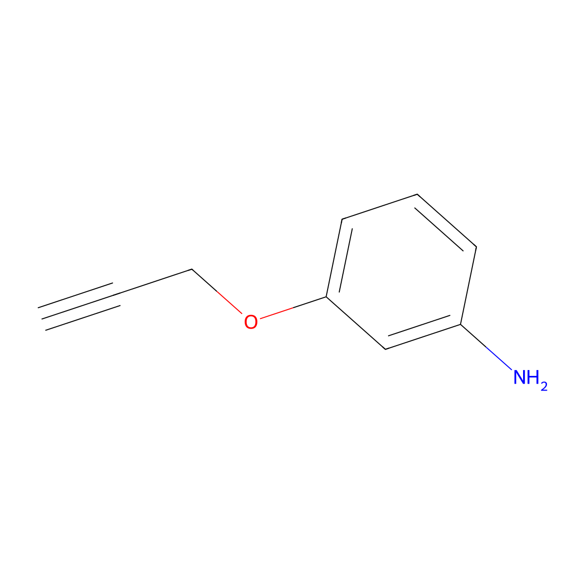 3-(Prop-2-yn-1-yloxy)aniline molecular structure, CAS 60042-20-8