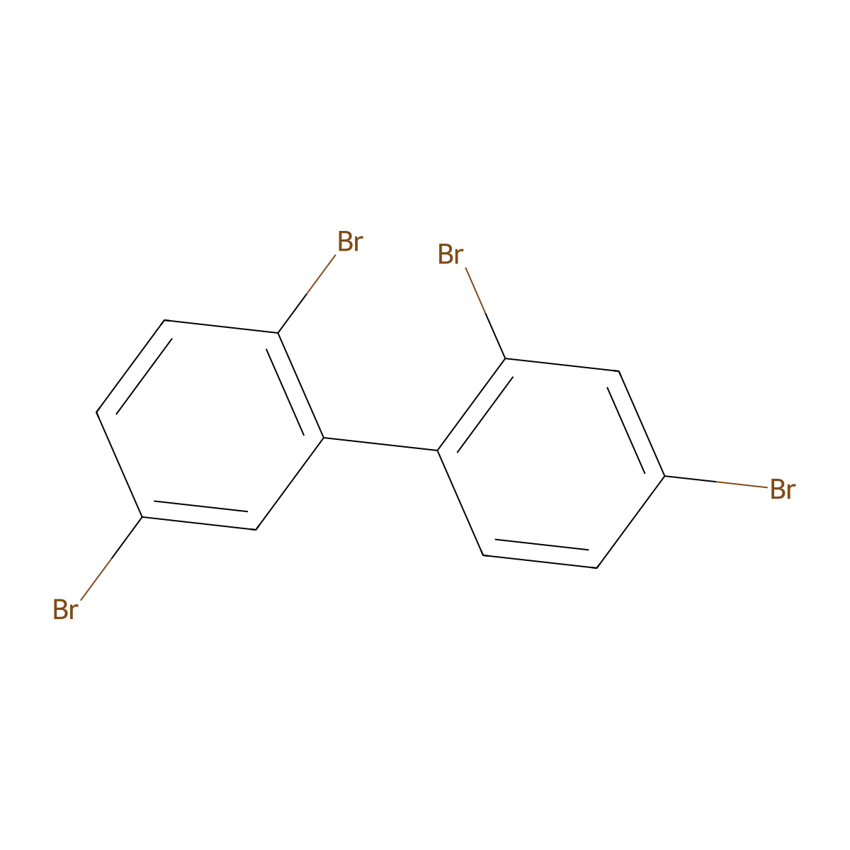 2,2',4,5'-Tetrabromobiphenyl molecular structure, CAS 60044-24-8