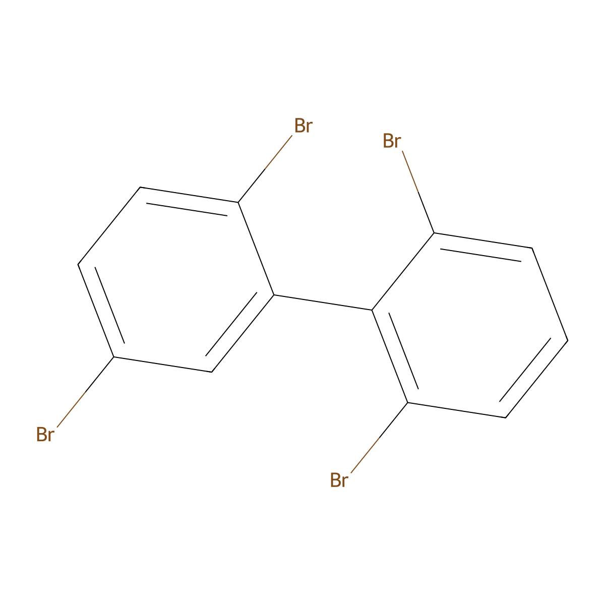 2,2',5,6'-Tetrabromobiphenyl molecular structure, CAS 60044-25-9