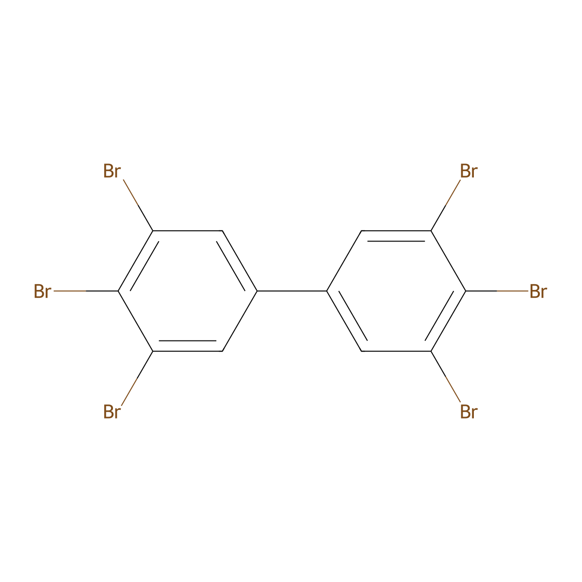 Pbb 169 molecular structure, CAS 60044-26-0