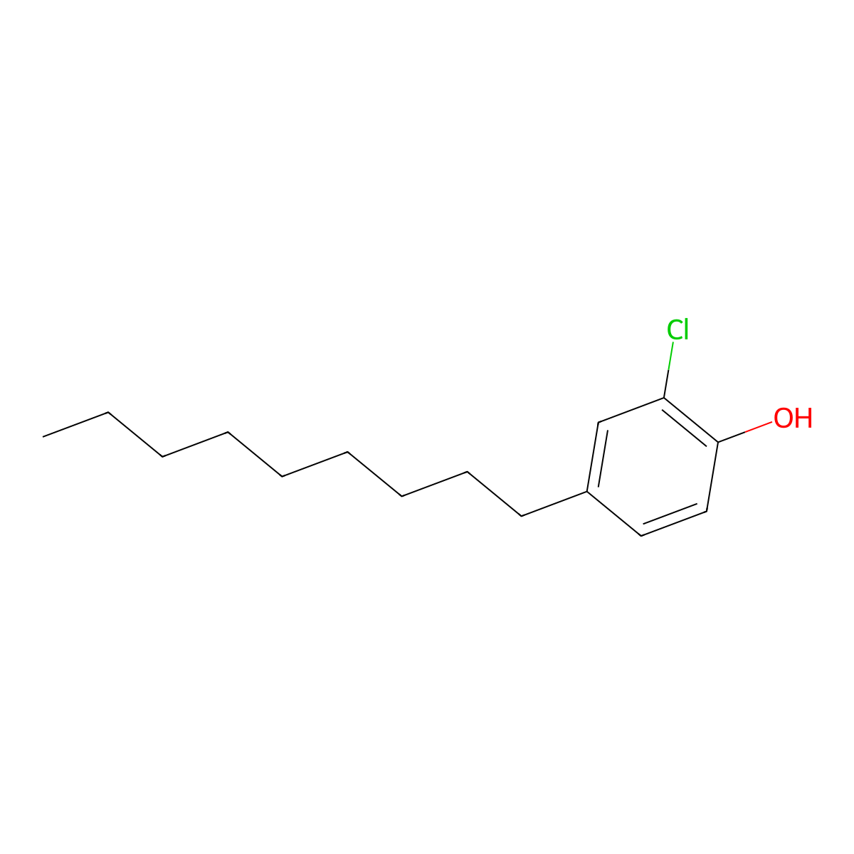 2-Chloro-4-nonylphenol molecular structure, CAS 60044-33-9