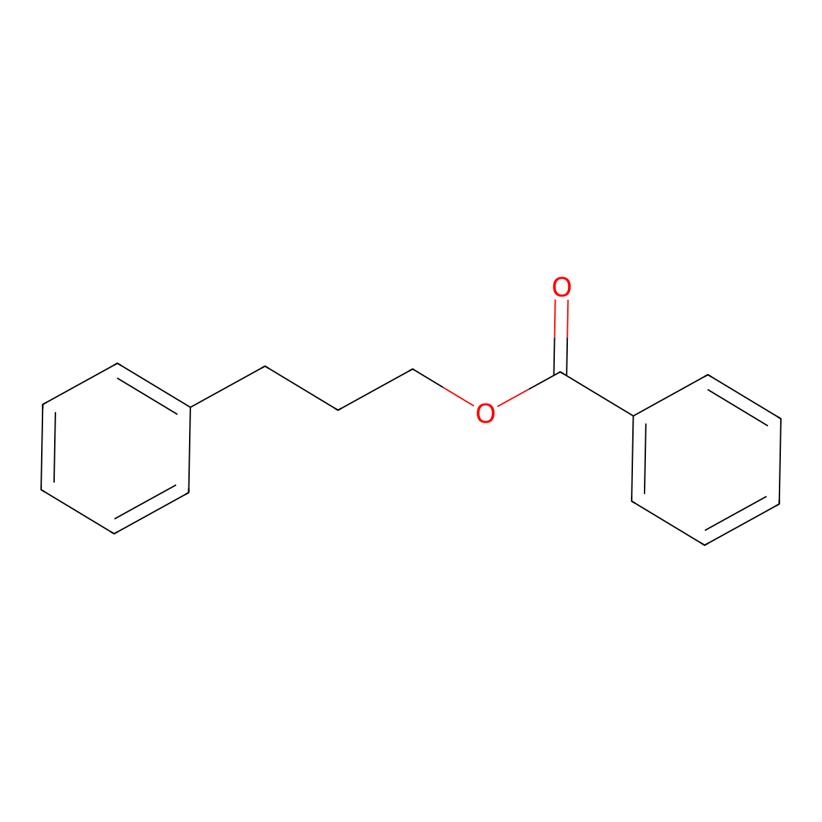 3-Phenylpropyl benzoate molecular structure, CAS 60045-26-3