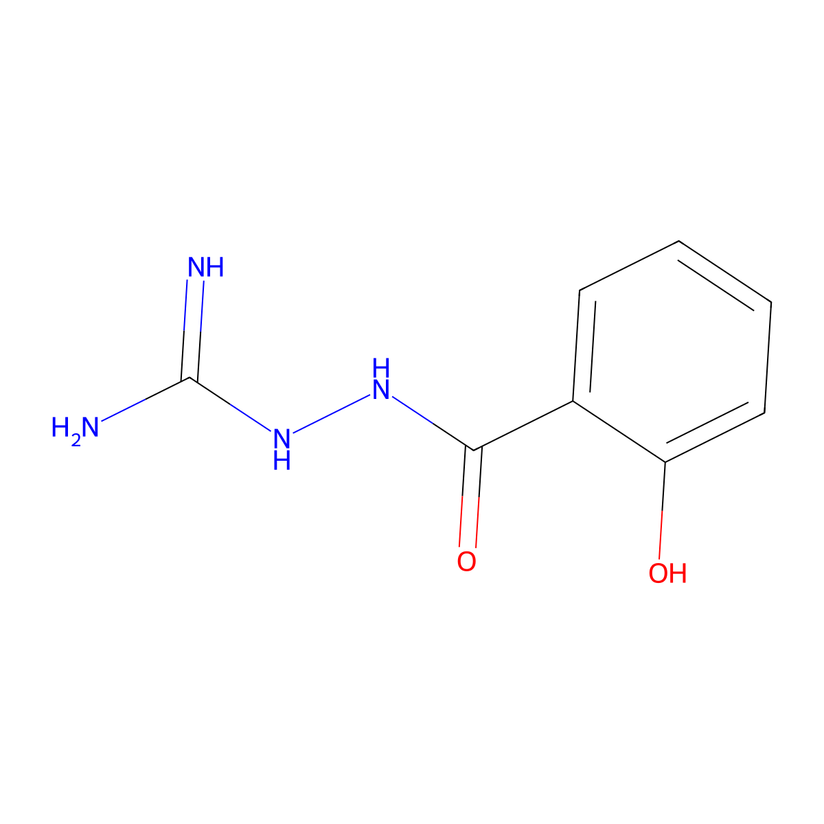 2-(2-Hydroxybenzoyl)hydrazinecarboximidamide molecular structure, CAS 6005-61-4