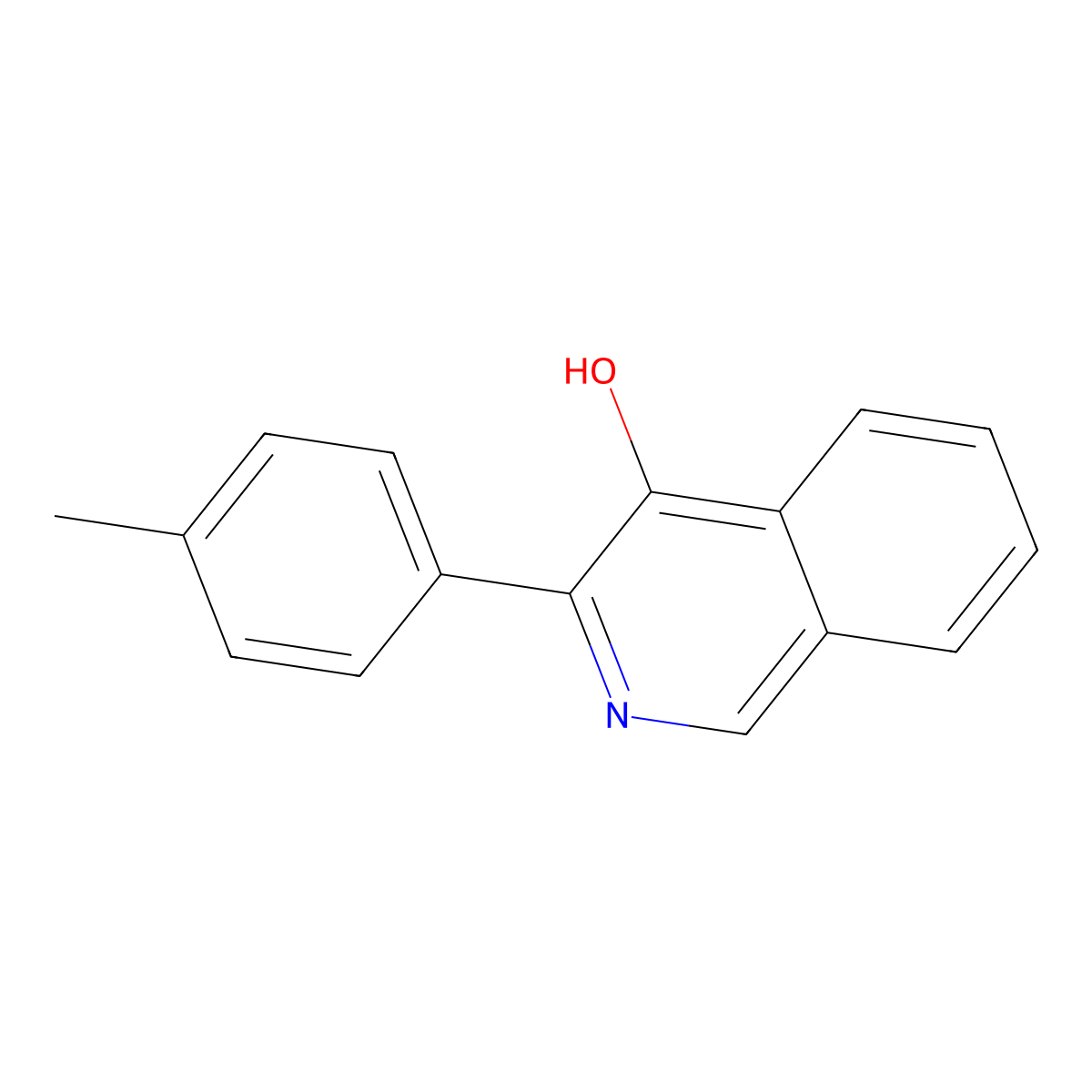 3-(4-Methylphenyl)isoquinolin-4-ol molecular structure, CAS 60058-28-8