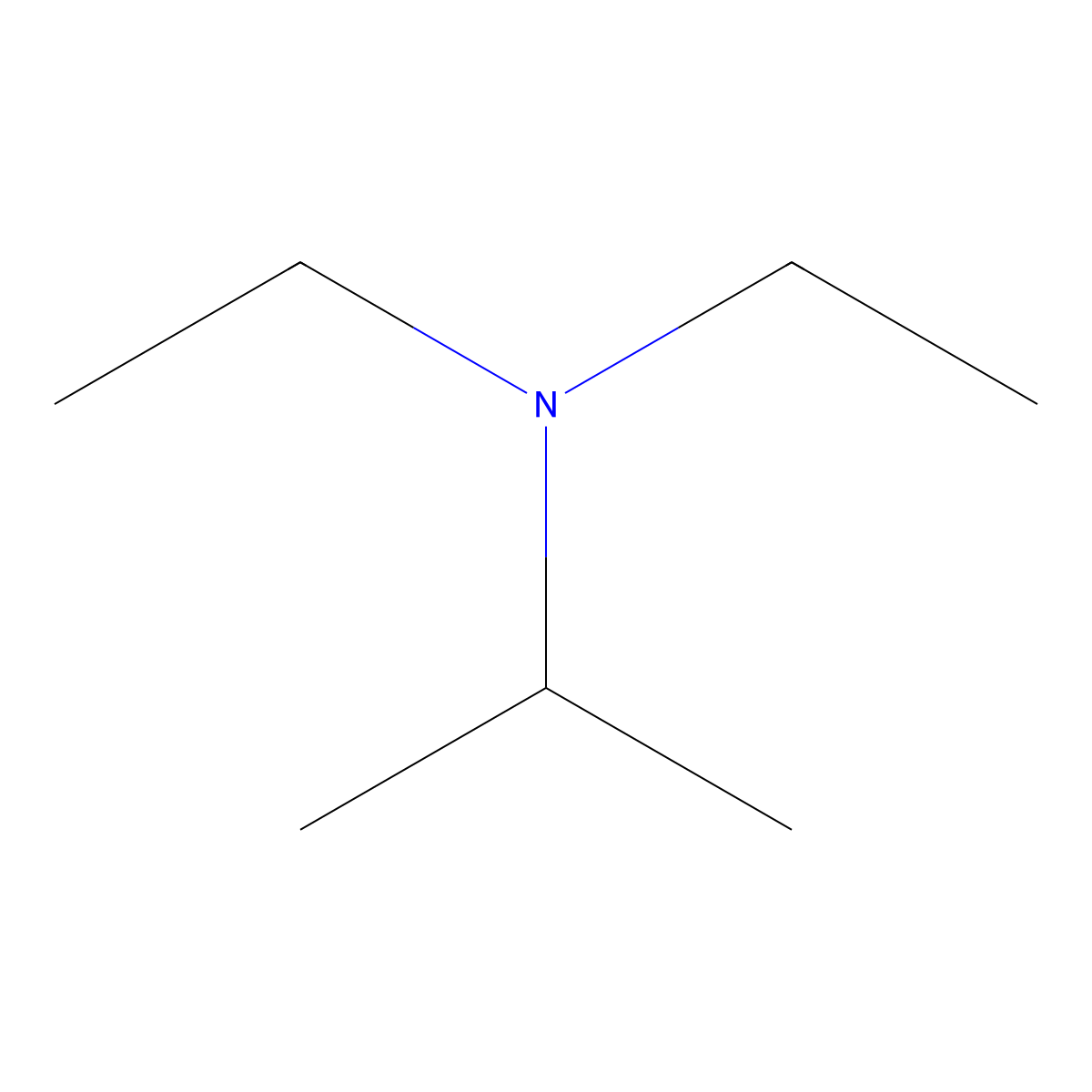N,N-Diethyl-2-propanamine molecular structure, CAS 6006-15-1