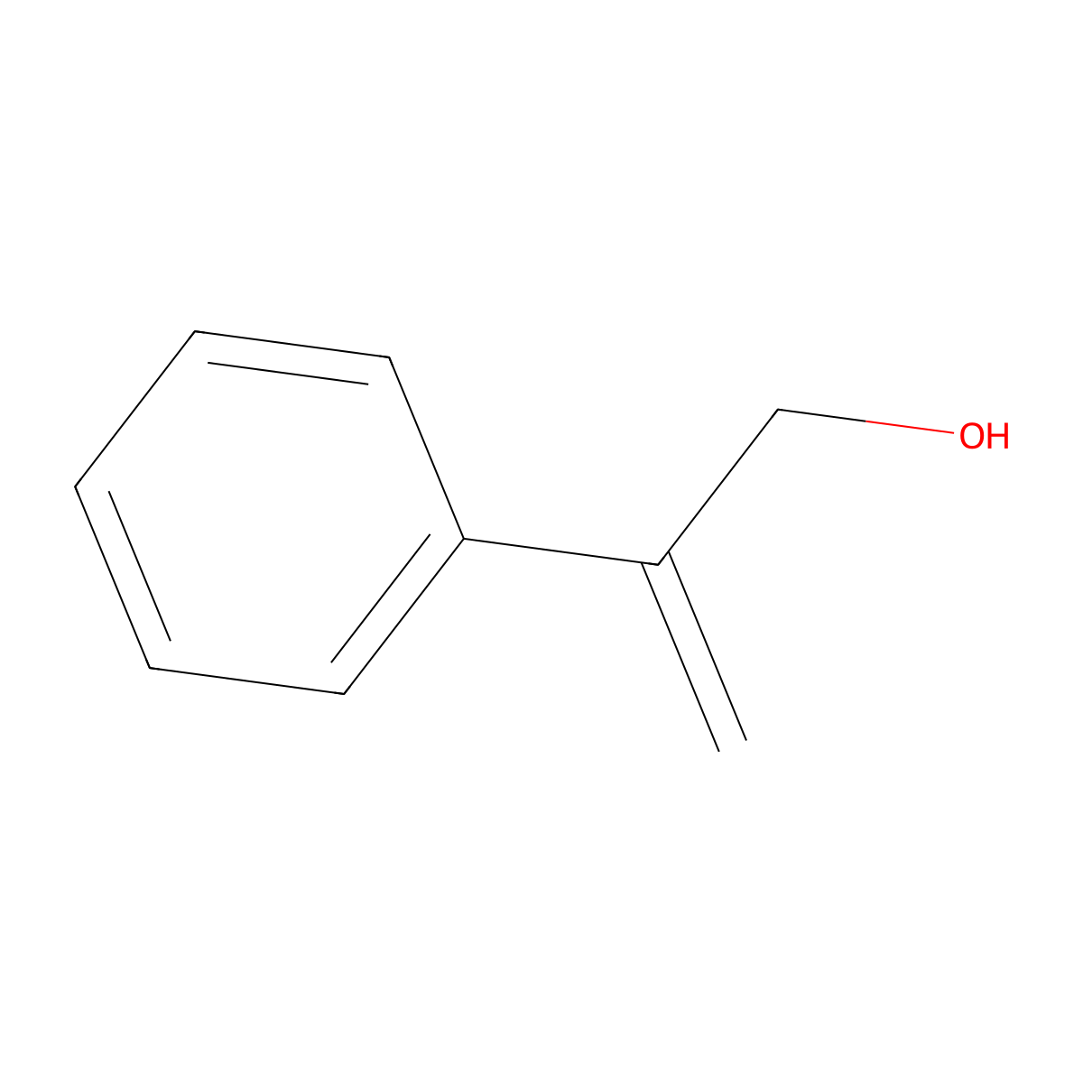 beta-Methylenephenethyl alcohol molecular structure, CAS 6006-81-1