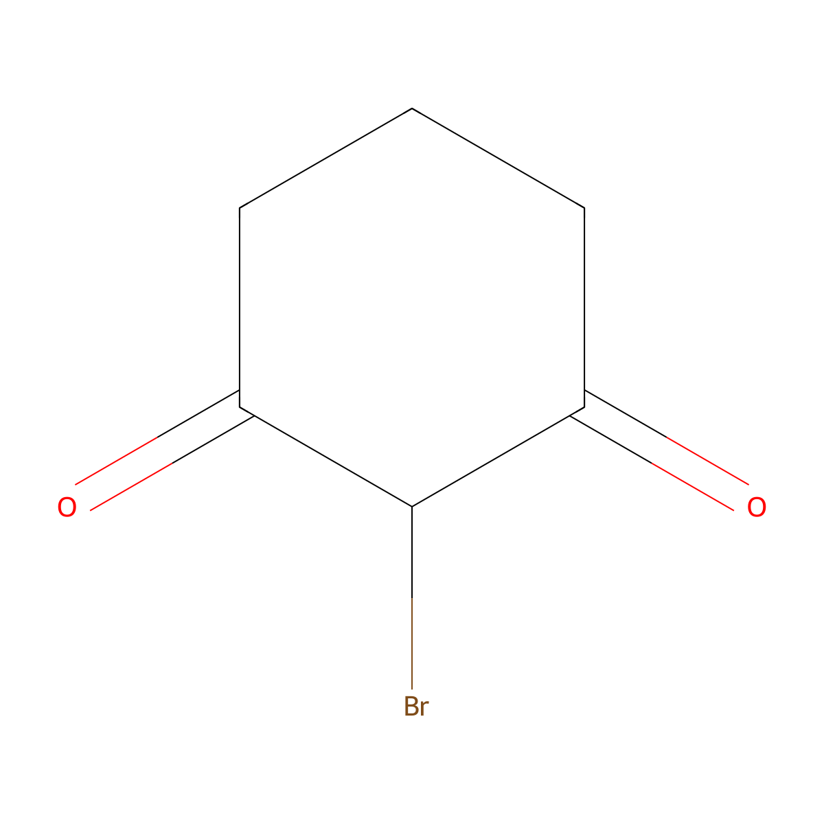 2-Bromocyclohexane-1,3-dione molecular structure, CAS 60060-44-8