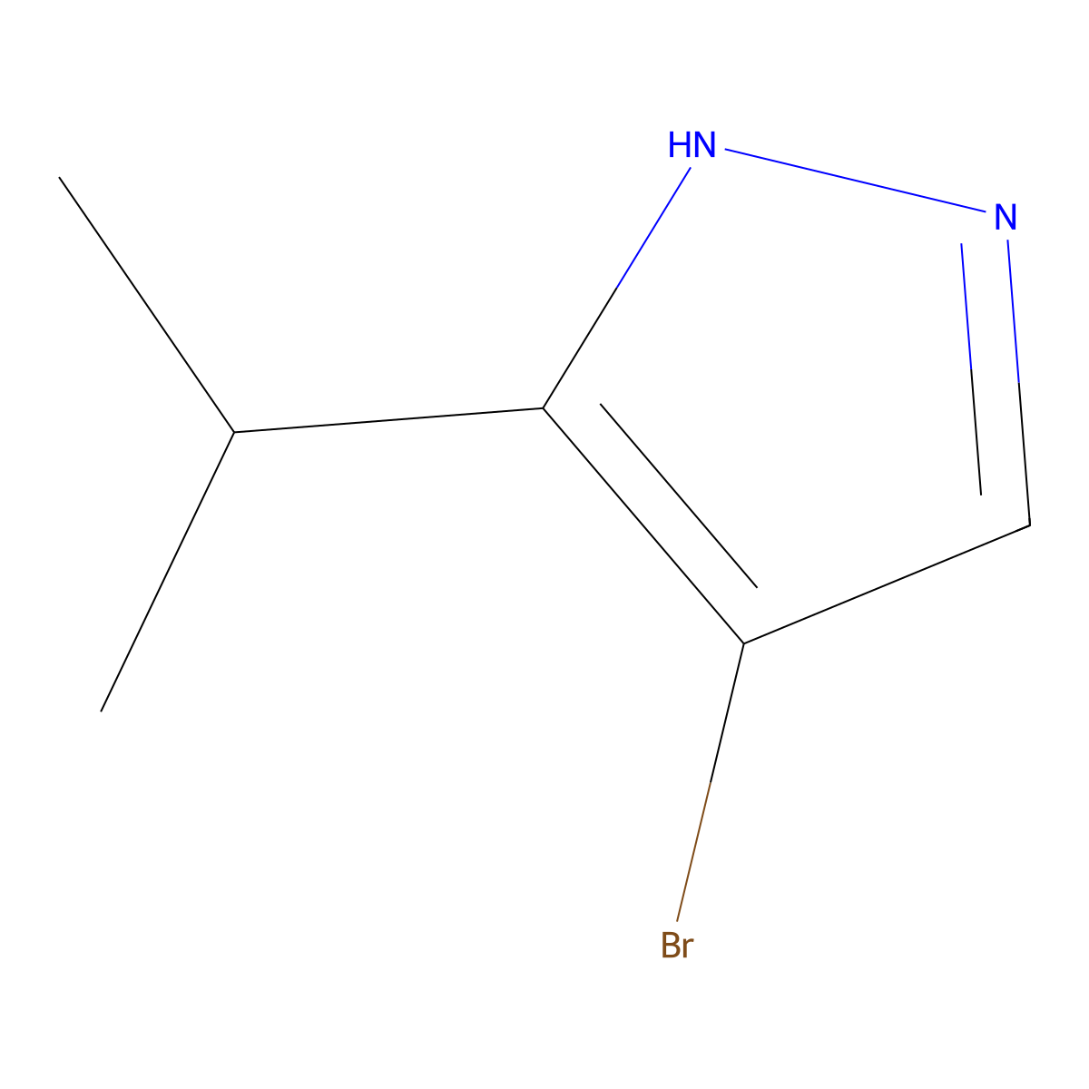 4-Bromo-5-isopropyl-1H-pyrazole molecular structure, CAS 60061-60-1