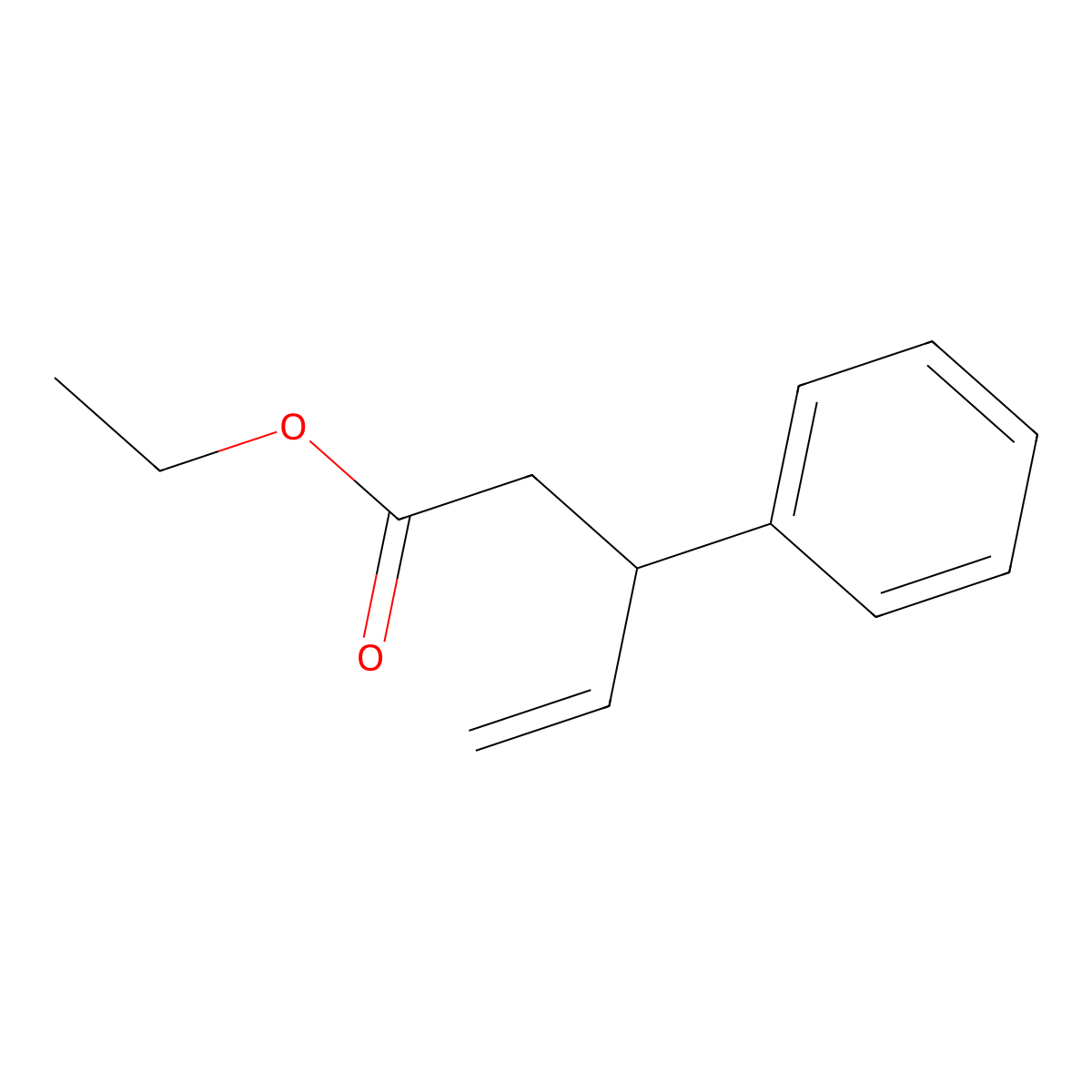 Ethyl 3-phenyl-4-pentenoate molecular structure, CAS 60066-61-7