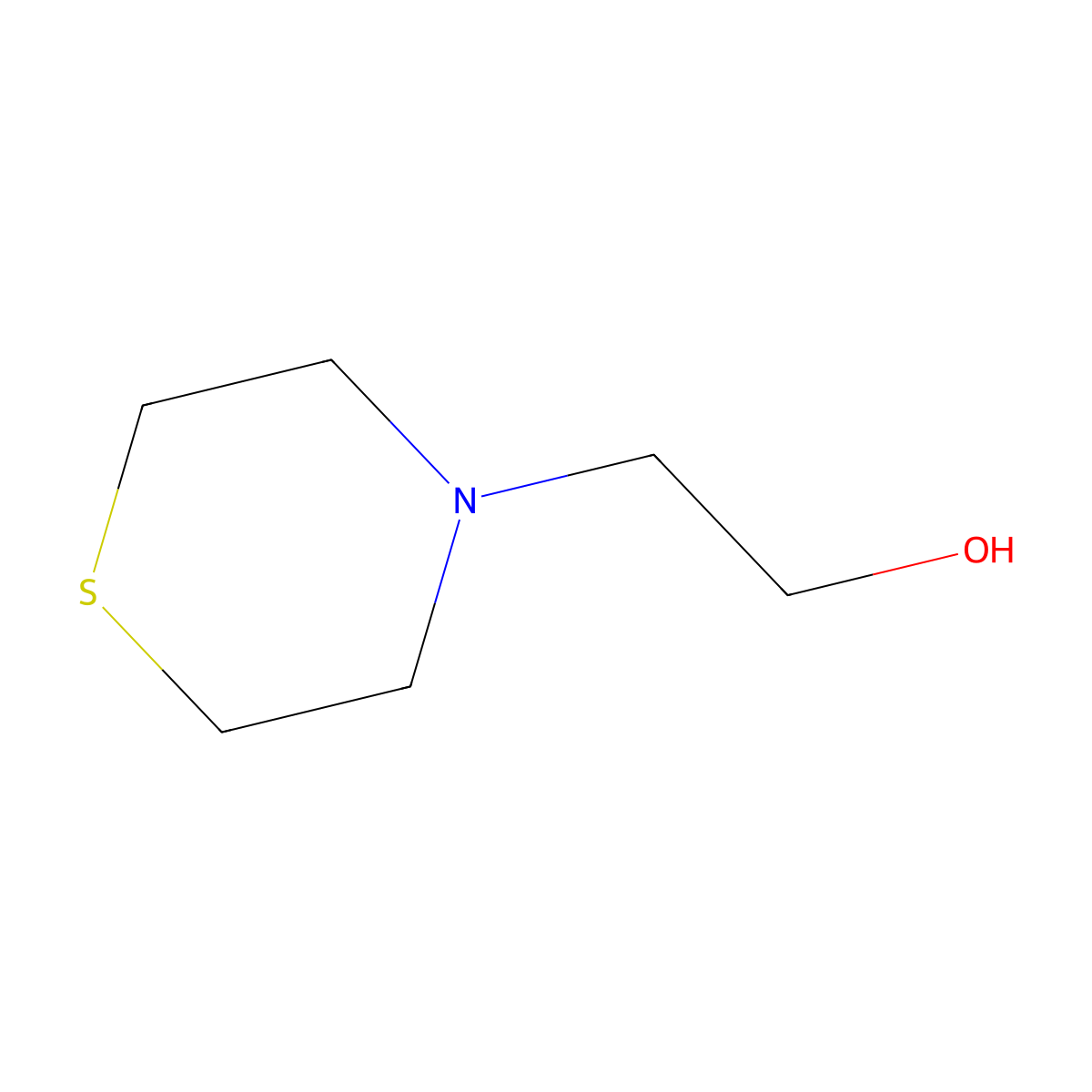 2-(Thiomorpholin-4-yl)ethan-1-ol molecular structure, CAS 6007-64-3