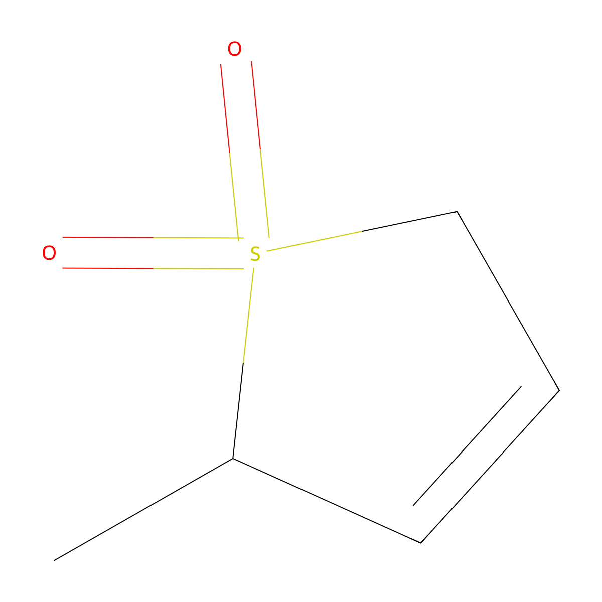 Thiophene, 2,5-dihydro-2-methyl-, 1,1-dioxide molecular structure, CAS 6007-71-2