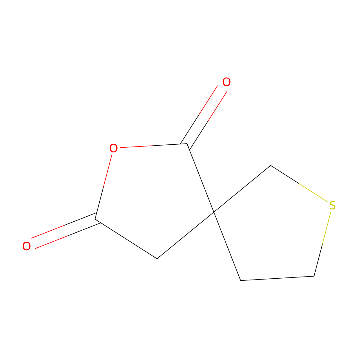 2-Oxa-7-thiaspiro[4.4]nonane-1,3-dione molecular structure, CAS 6007-75-6