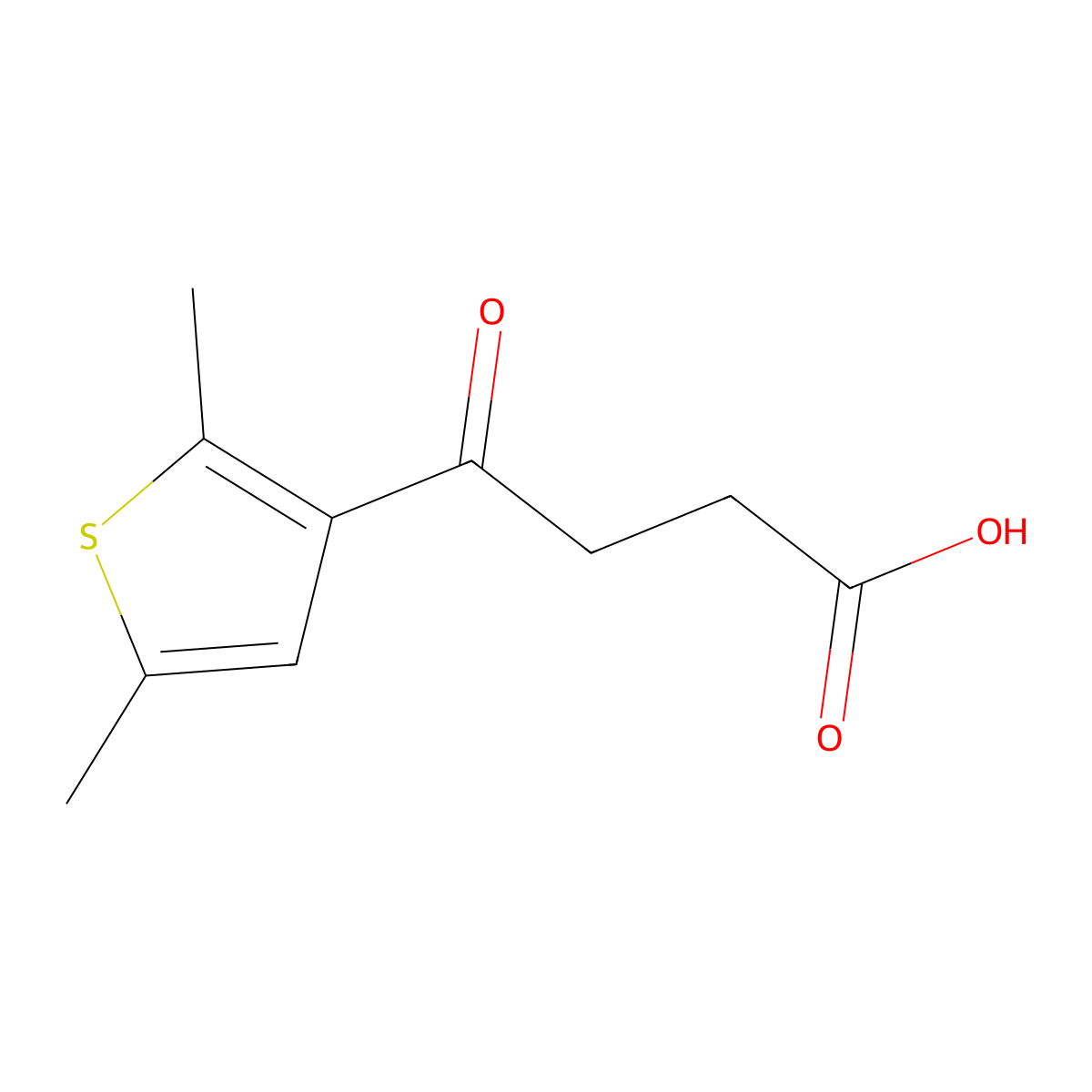 4-(2,5-Dimethylthien-3-yl)-4-oxobutanoic acid molecular structure, CAS 6007-77-8