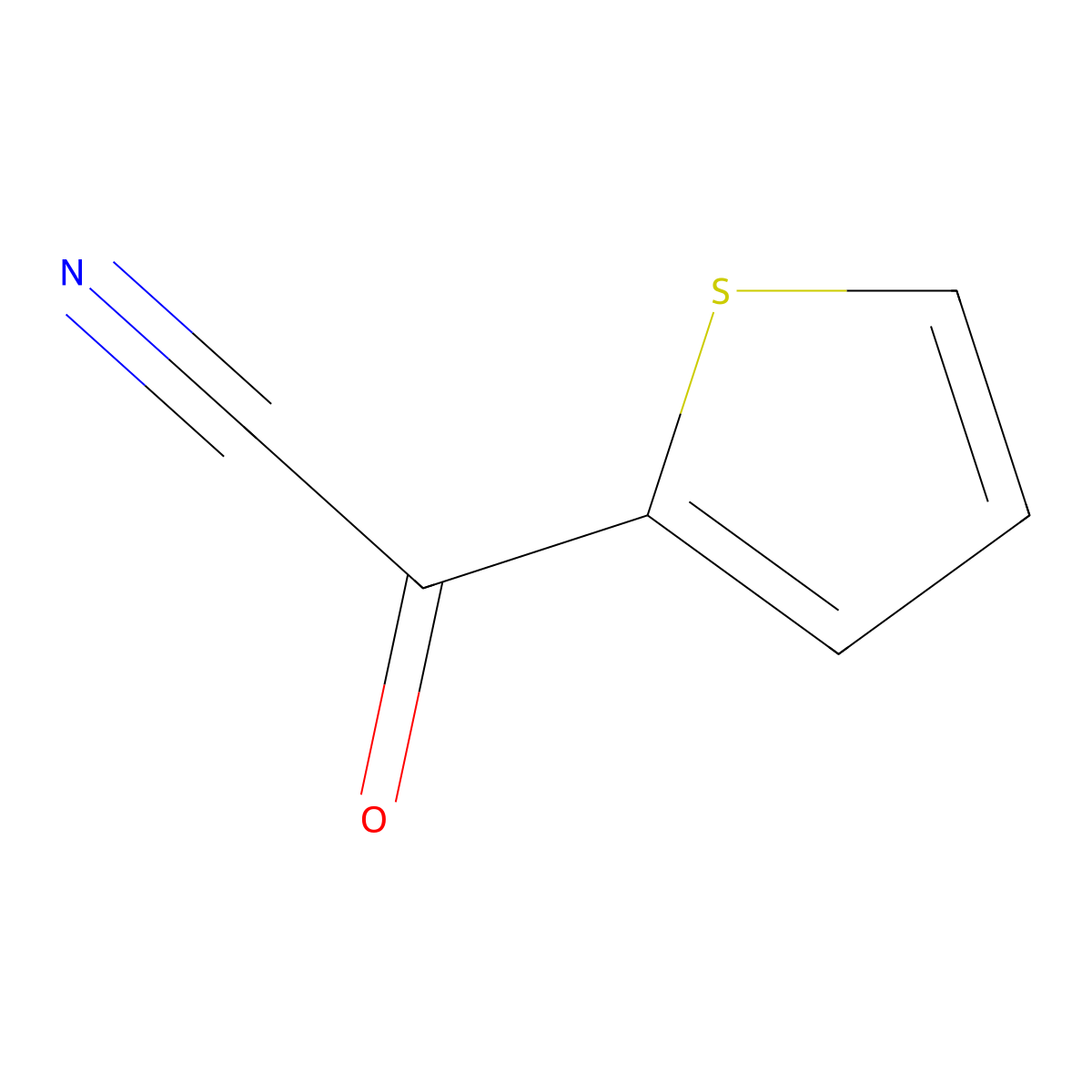alpha-Oxothiophen-2-acetonitrile molecular structure, CAS 6007-78-9