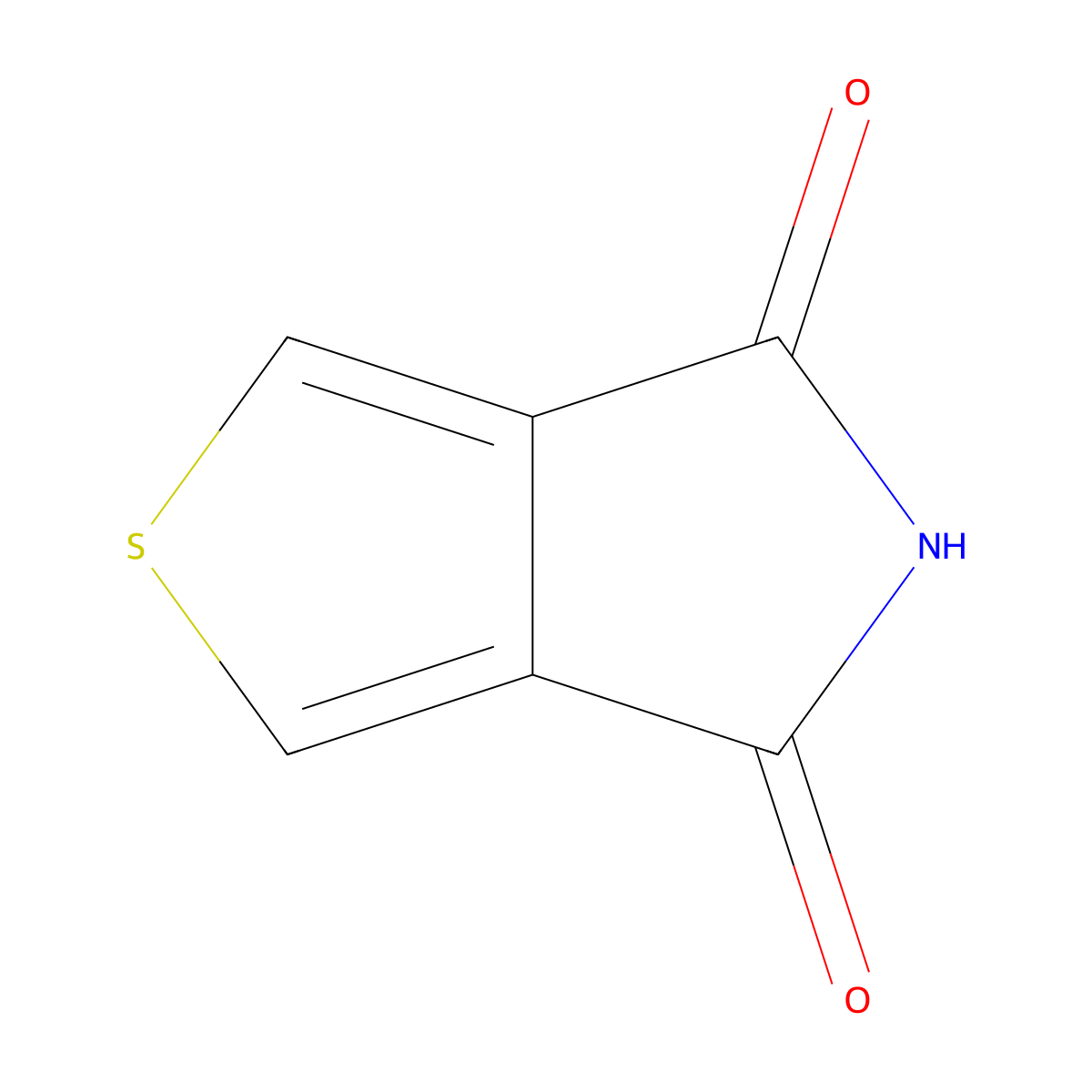 Thieno(3,4-c)pyrrole-4,6-dione molecular structure, CAS 6007-82-5