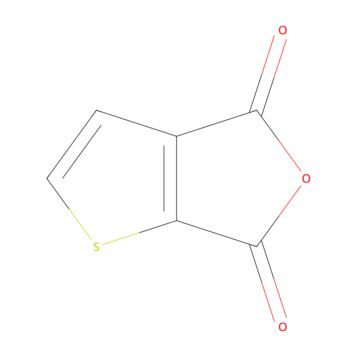 2,3-Thiophenedicarboxylic Anhydride molecular structure, CAS 6007-83-6