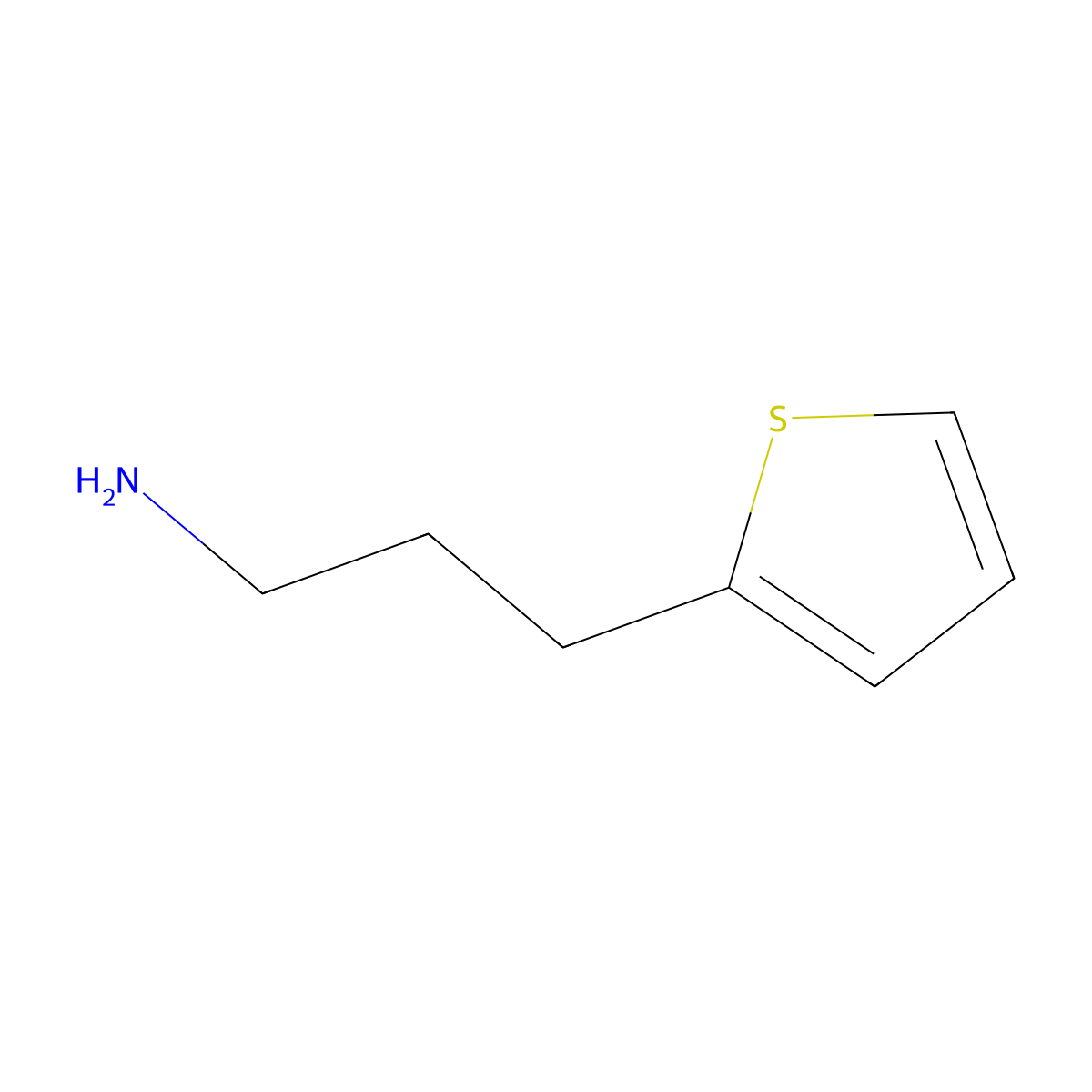 3-(Thiophen-2-yl)propan-1-amine molecular structure, CAS 6007-90-5