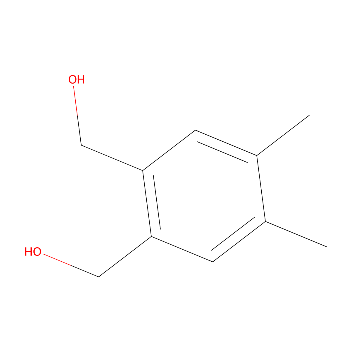 4,5-Dimethylbenzene-1,2-dimethanol molecular structure, CAS 60070-05-5