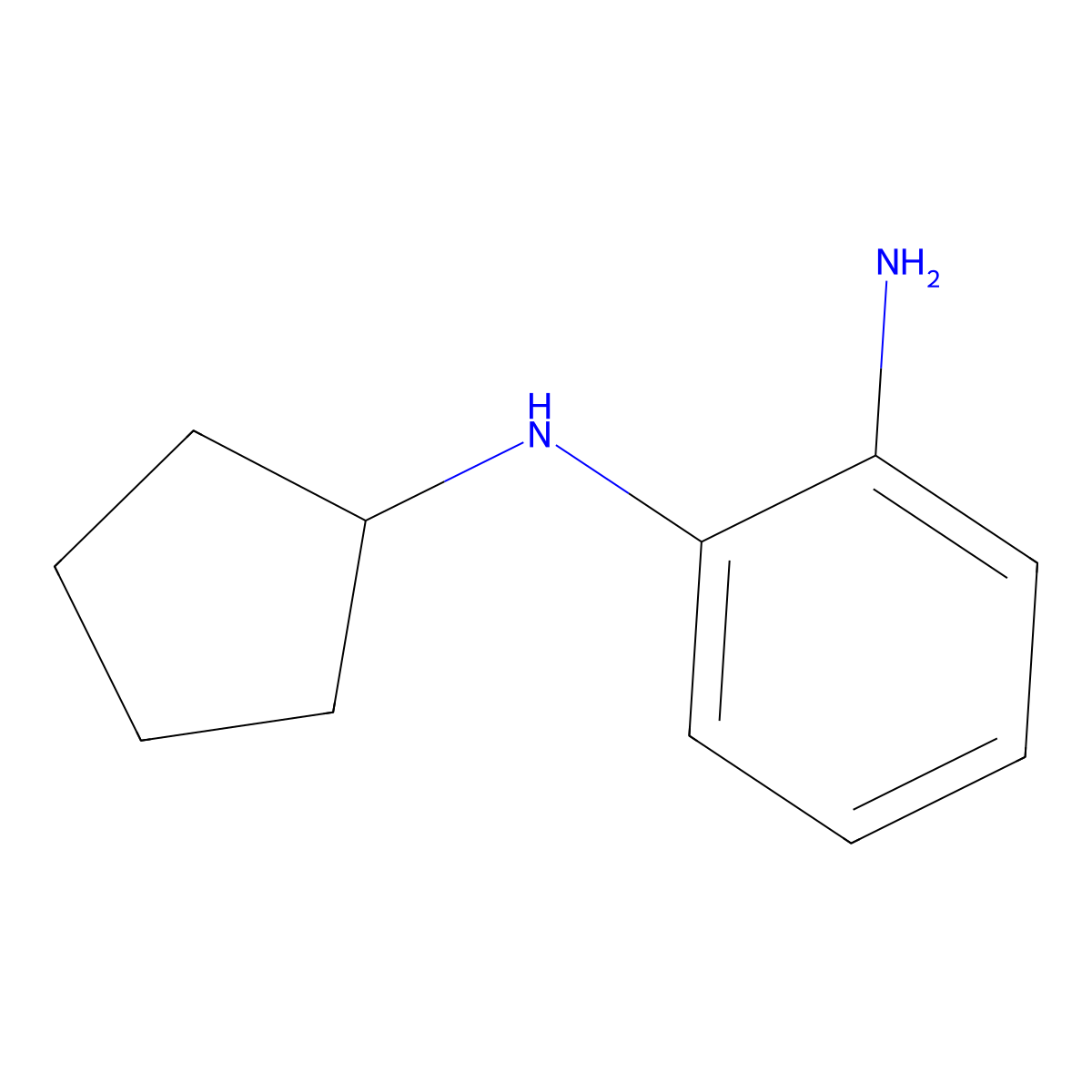 1-N-cyclopentylbenzene-1.2-diamine molecular structure, CAS 600725-69-7