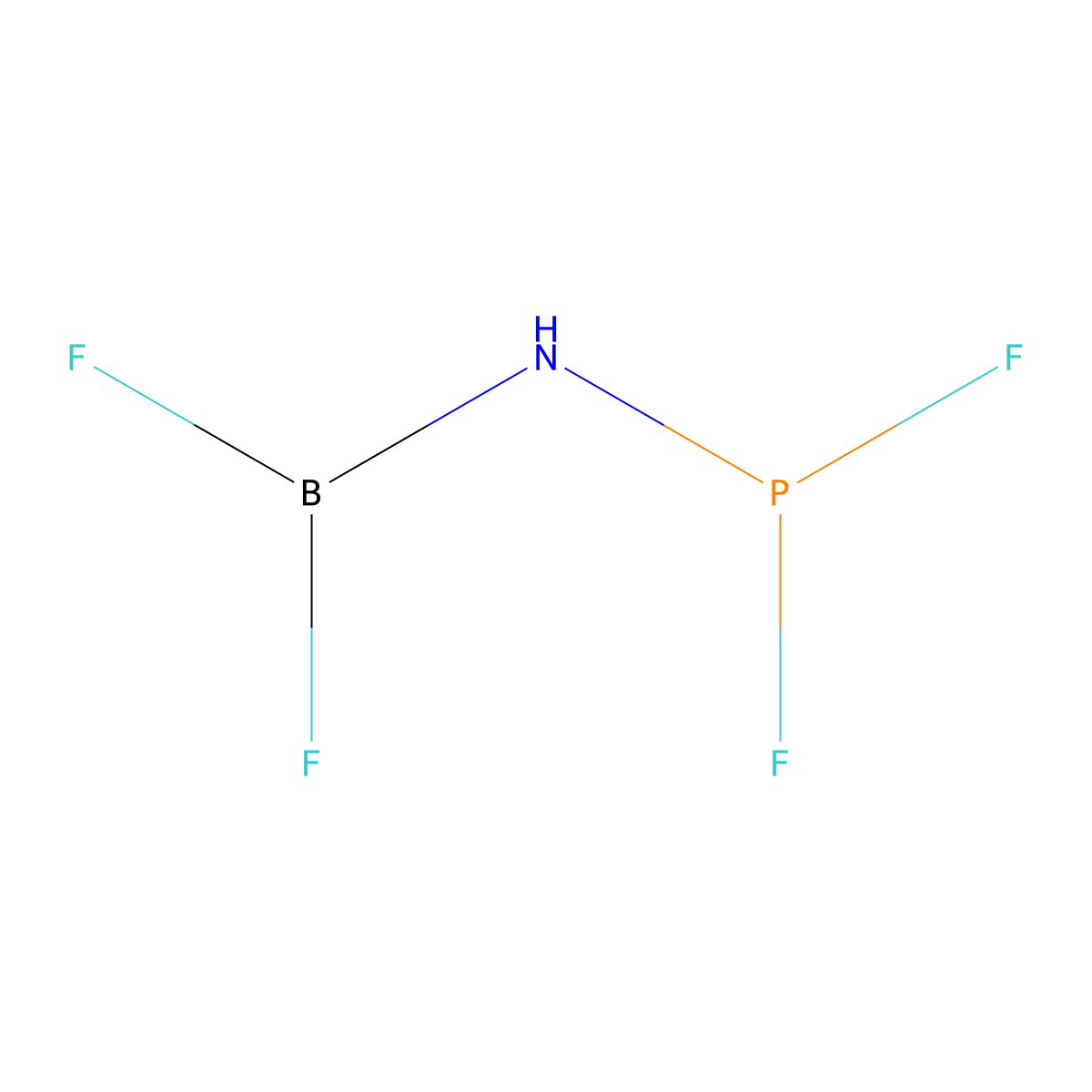 Phosphoramidous difluoride, (difluoroboryl)- molecular structure, CAS 60073-67-8