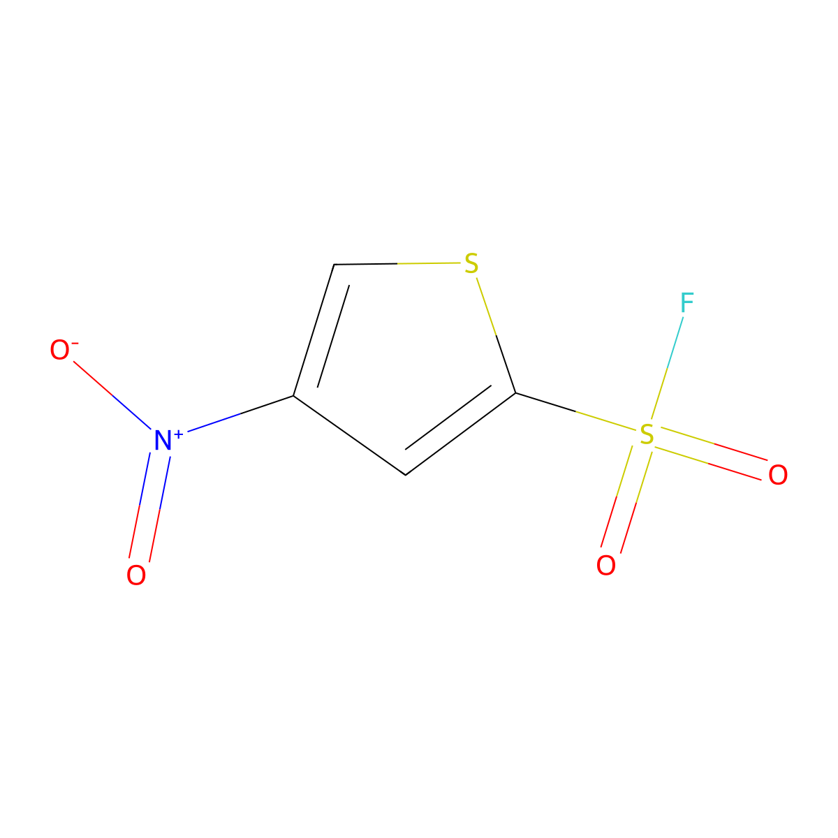 4-Nitrothiophene-2-sulfonyl fluoride molecular structure, CAS 600733-88-8