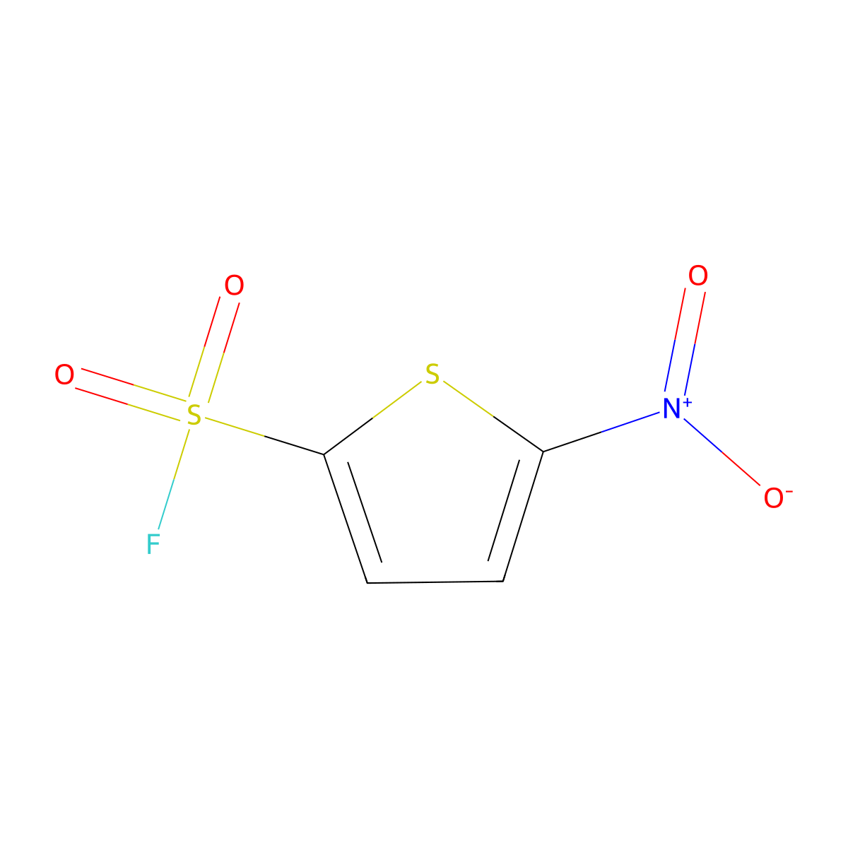 5-Nitrothiophene-2-sulfonyl fluoride molecular structure, CAS 600733-89-9