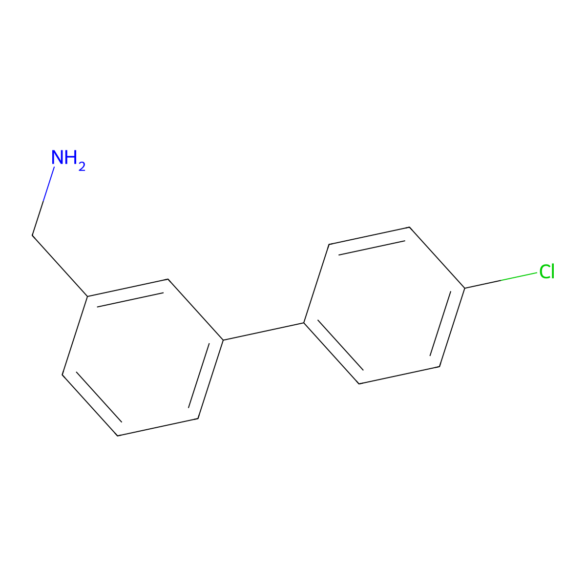 4'-Chloro-biphenyl-3-methanamine molecular structure, CAS 600735-60-2