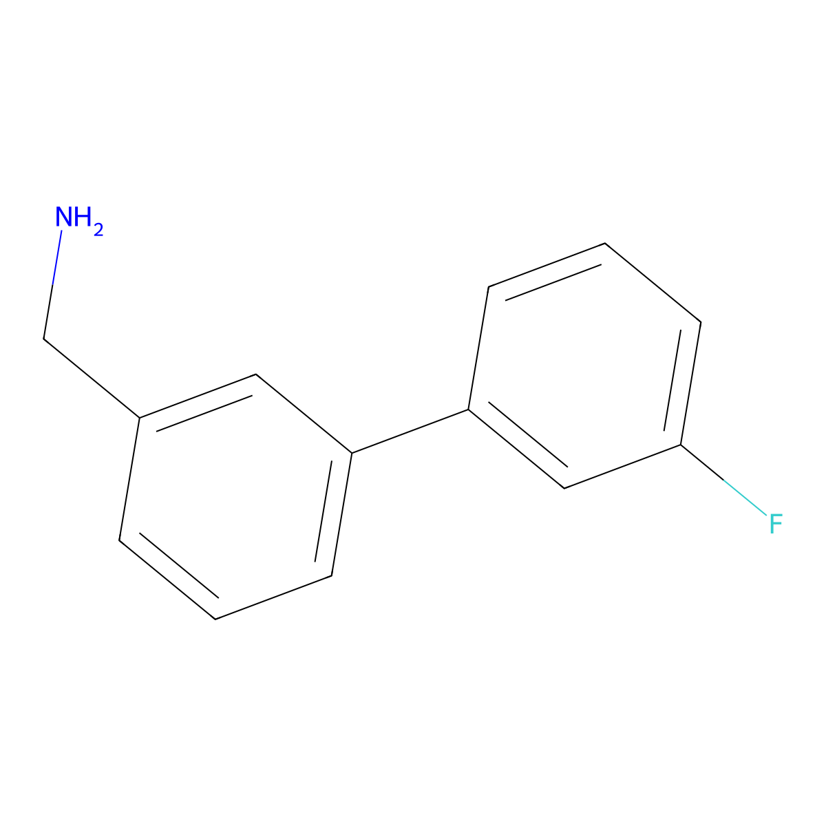 3'-Fluoro-biphenyl-3-methanamine molecular structure, CAS 600735-64-6