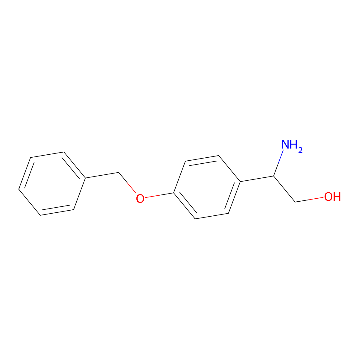(2S)-2-Amino-2-[4-(phenylmethoxy)phenyl]ethan-1-OL molecular structure, CAS 600738-16-7
