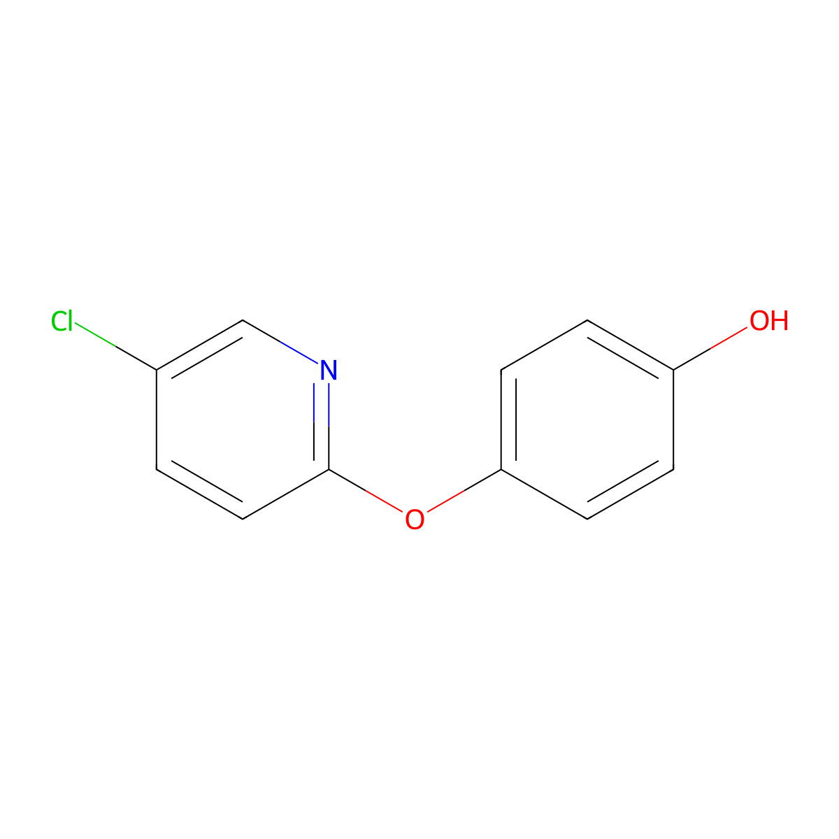 4-[(5-Chloropyridin-2-yl)oxy]phenol molecular structure, CAS 60075-01-6