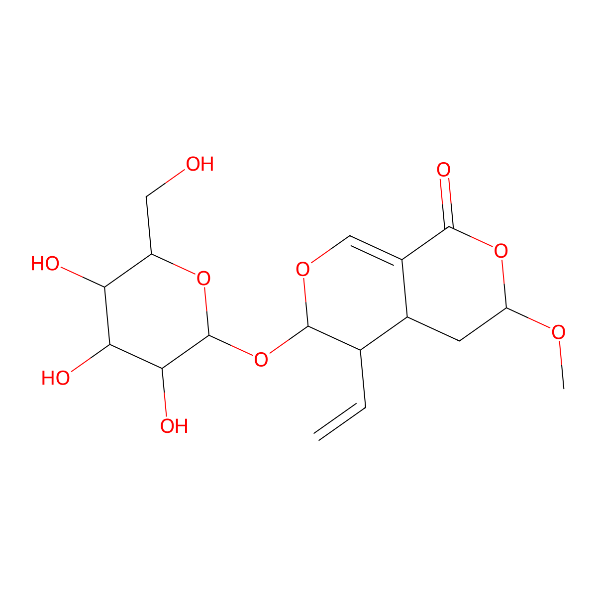 Vogeloside molecular structure, CAS 60077-47-6