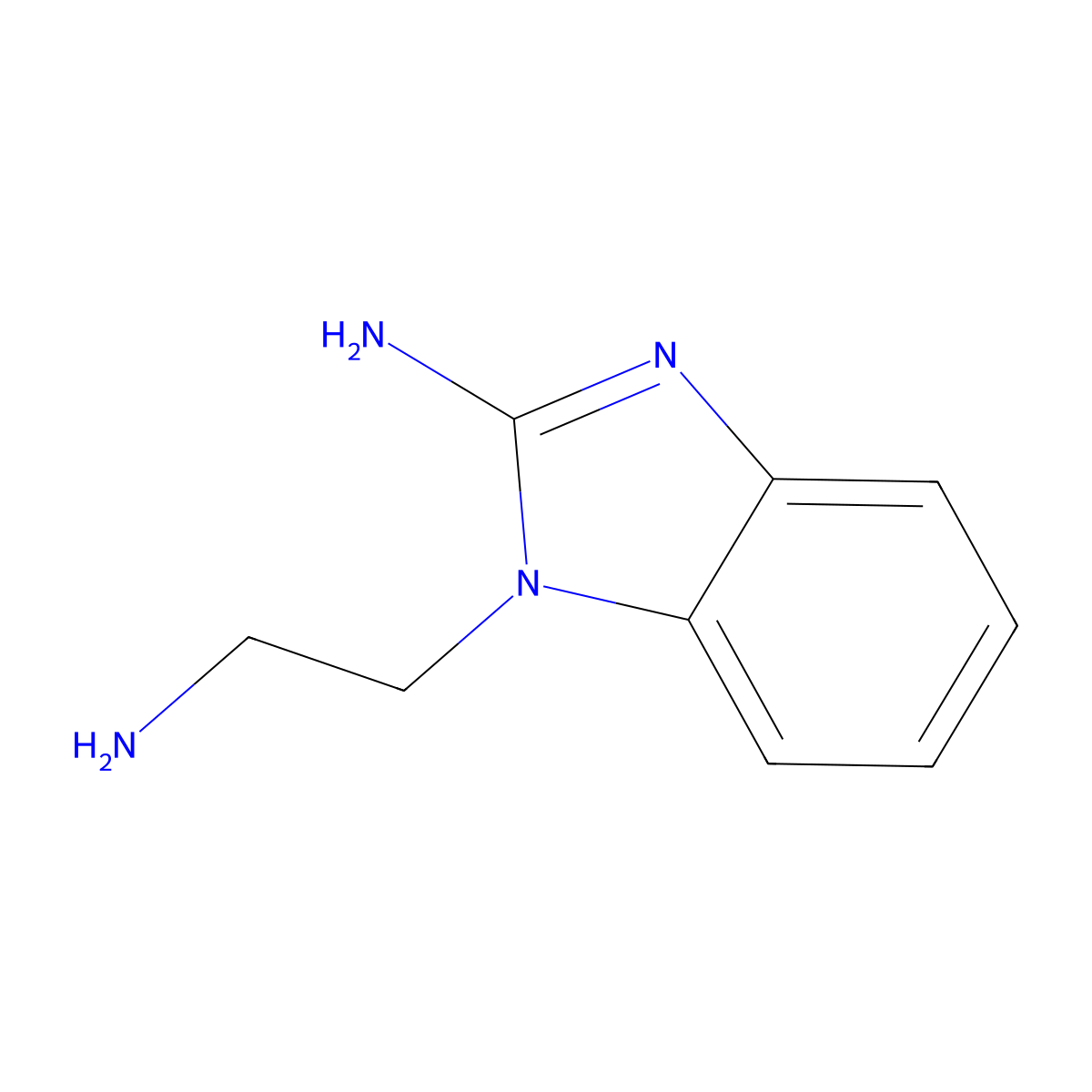 1-(2-Amino-ethyl)-1H-benzoimidazol-2-ylamine molecular structure, CAS 60078-77-5