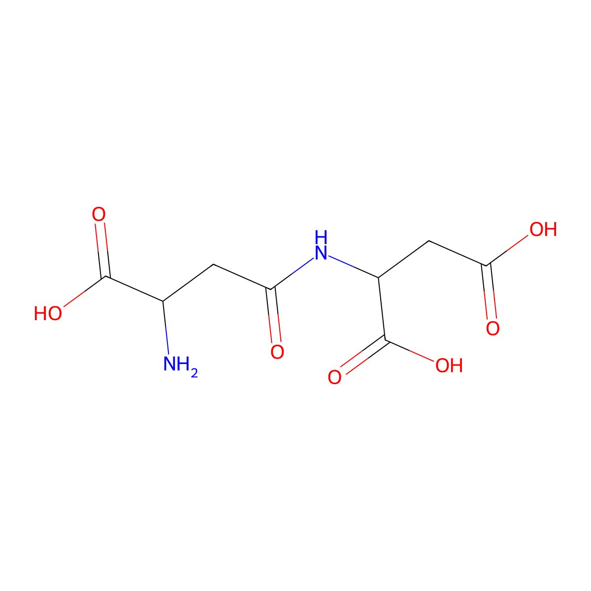 beta-Aspartylaspartic acid molecular structure, CAS 60079-22-3