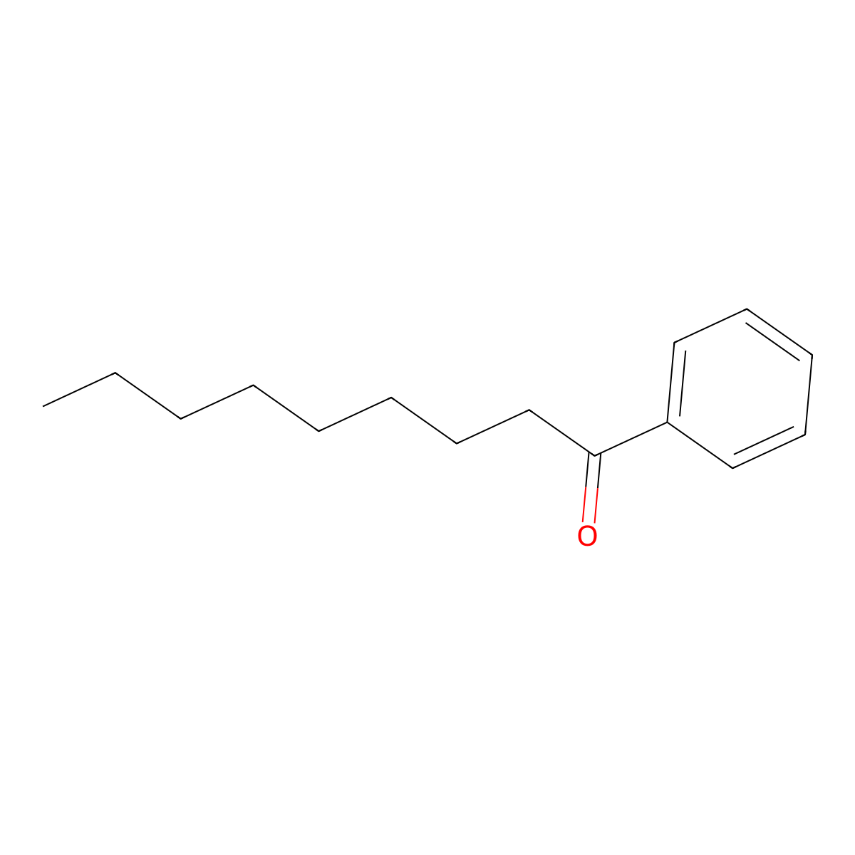 1-Phenylnonan-1-one molecular structure, CAS 6008-36-2