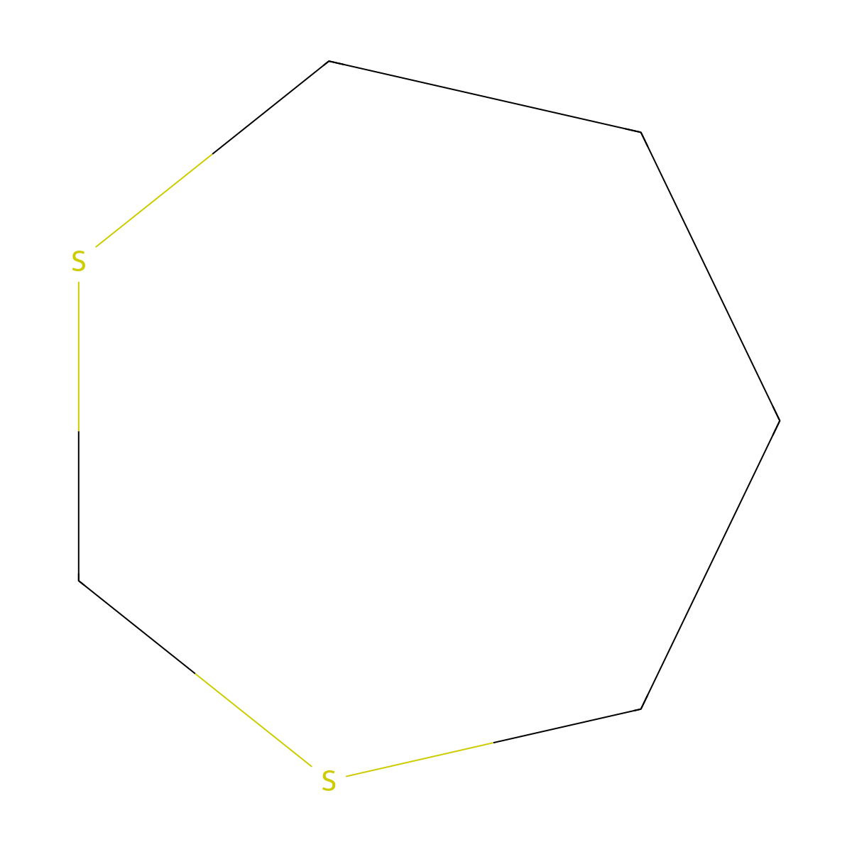 1,3-Dithiepane molecular structure, CAS 6008-52-2