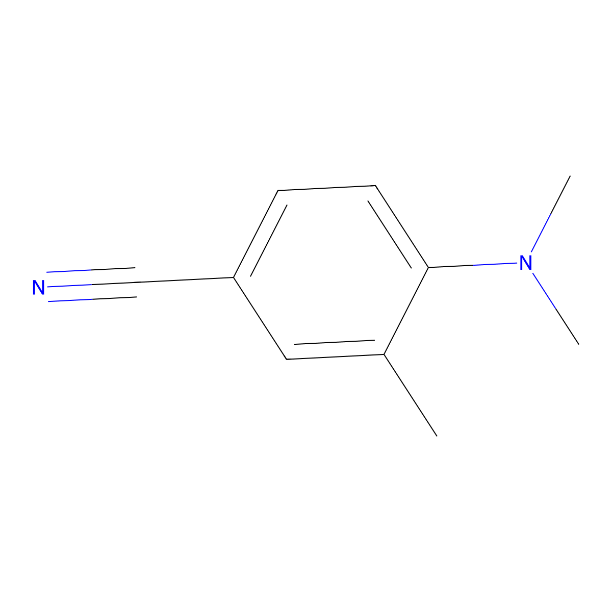 4-(Dimethylamino)-3-methylbenzonitrile molecular structure, CAS 60081-99-4
