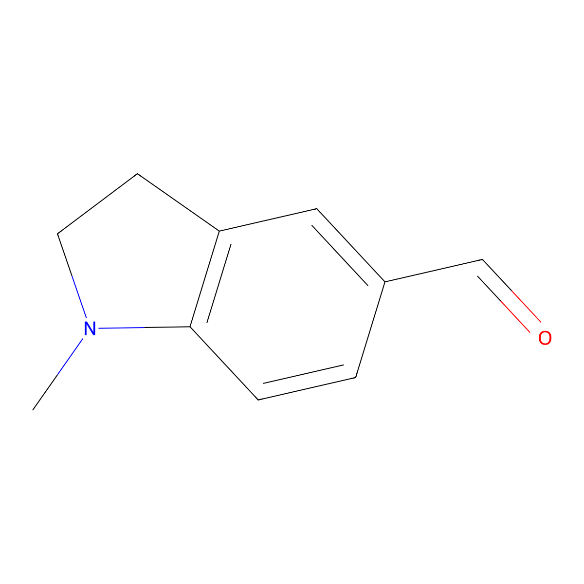 1-Methylindoline-5-carbaldehyde molecular structure, CAS 60082-02-2