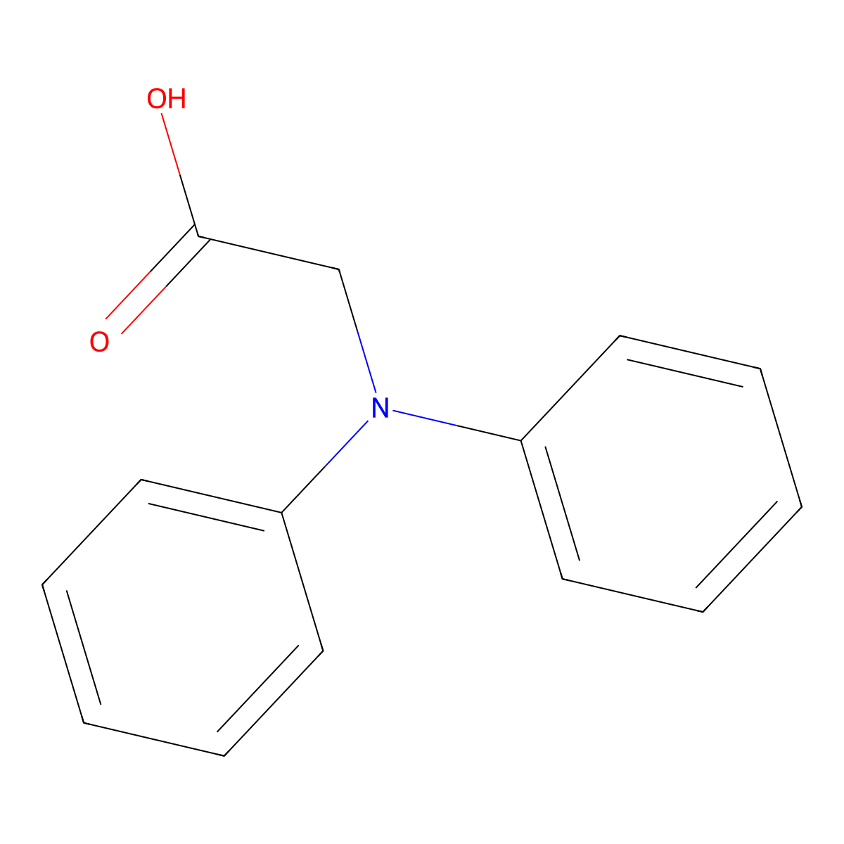 (Diphenylamino)acetic acid molecular structure, CAS 60085-74-7