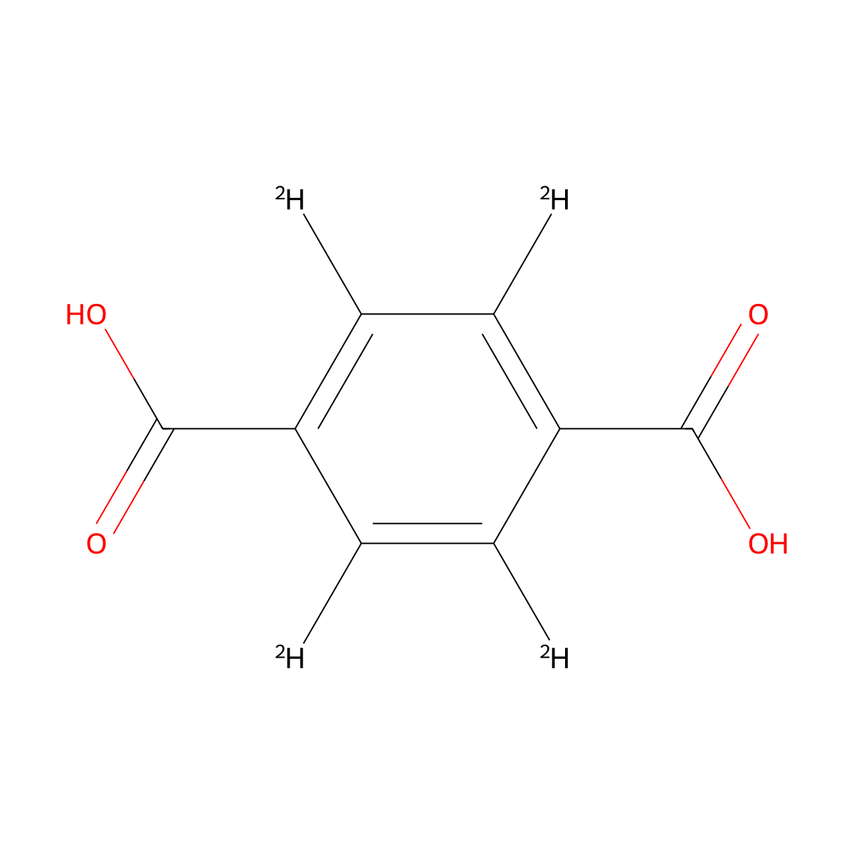(2,3,5,6-2H4)Terephthalic acid molecular structure, CAS 60088-54-2