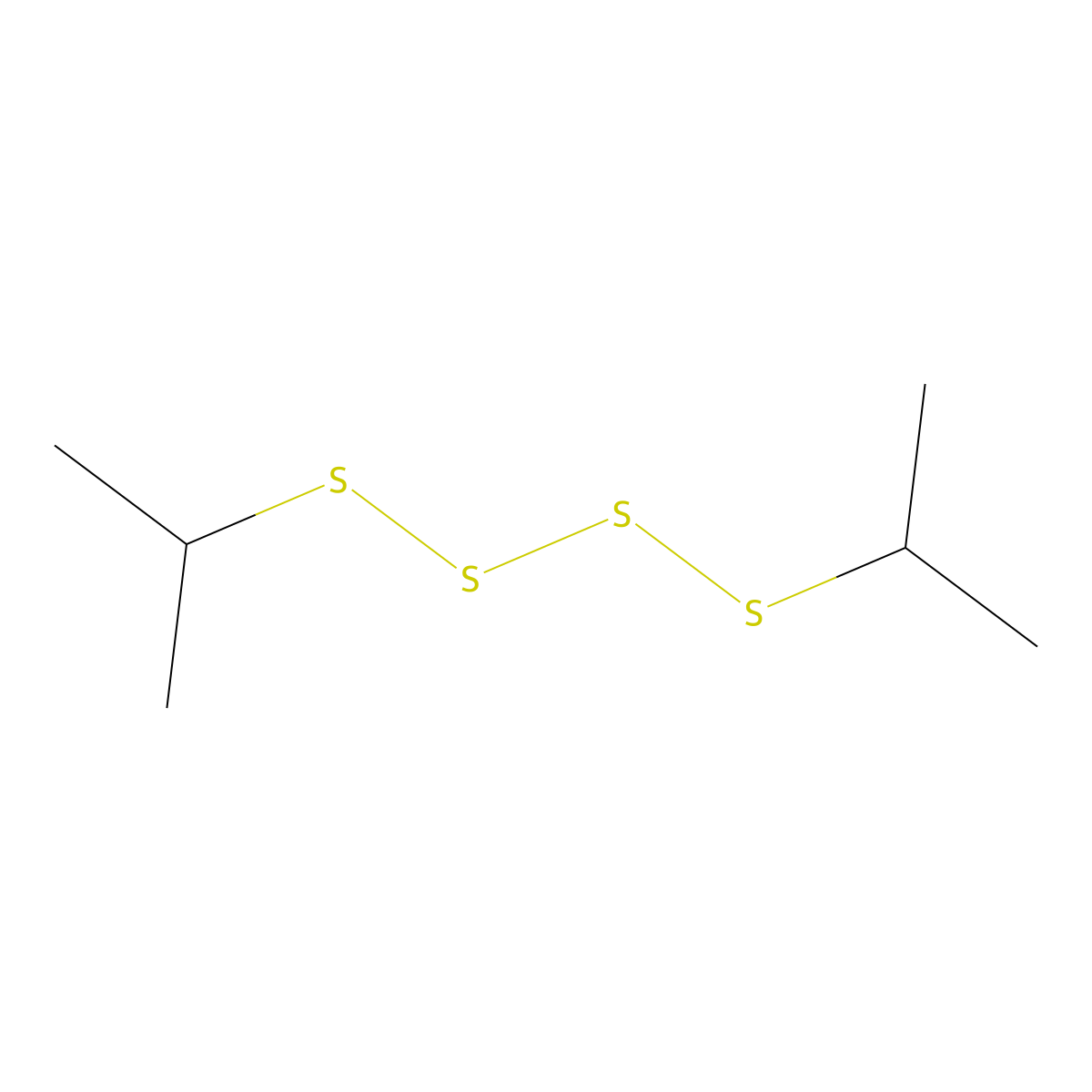 Diisopropyl tetrasulphide molecular structure, CAS 60089-53-4