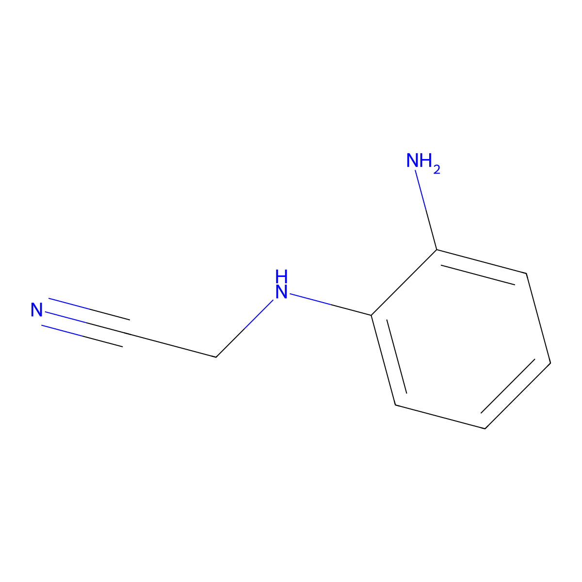 [(2-Aminophenyl)amino]acetonitrile molecular structure, CAS 60093-60-9