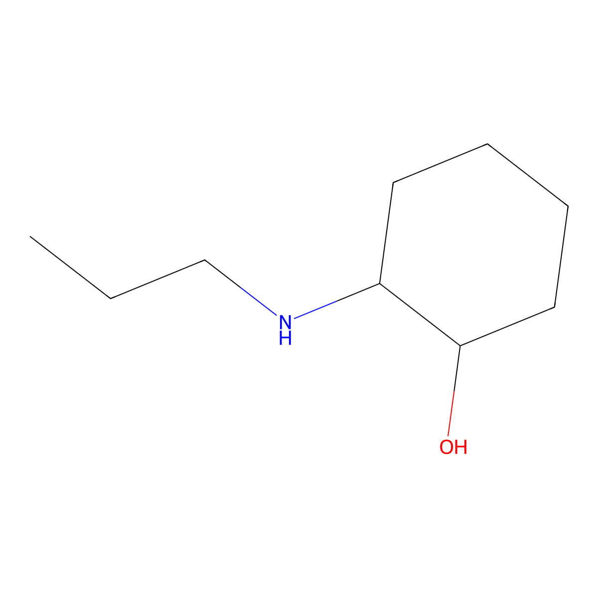 (1R,2R)-2-(Propylamino)cyclohexanol molecular structure, CAS 60093-74-5